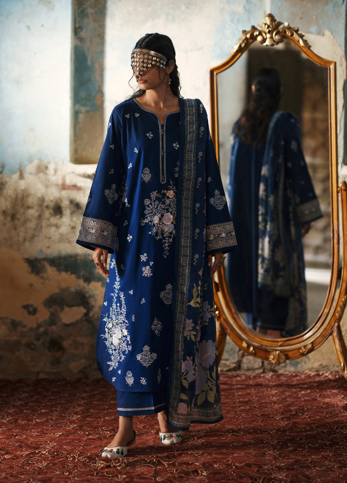 Before Sunset By Casual Lite Premium Embroidered Cotton Lawn 3 Piece Stitched Suit CL26BSS D-07 MYSTIC REVERIE