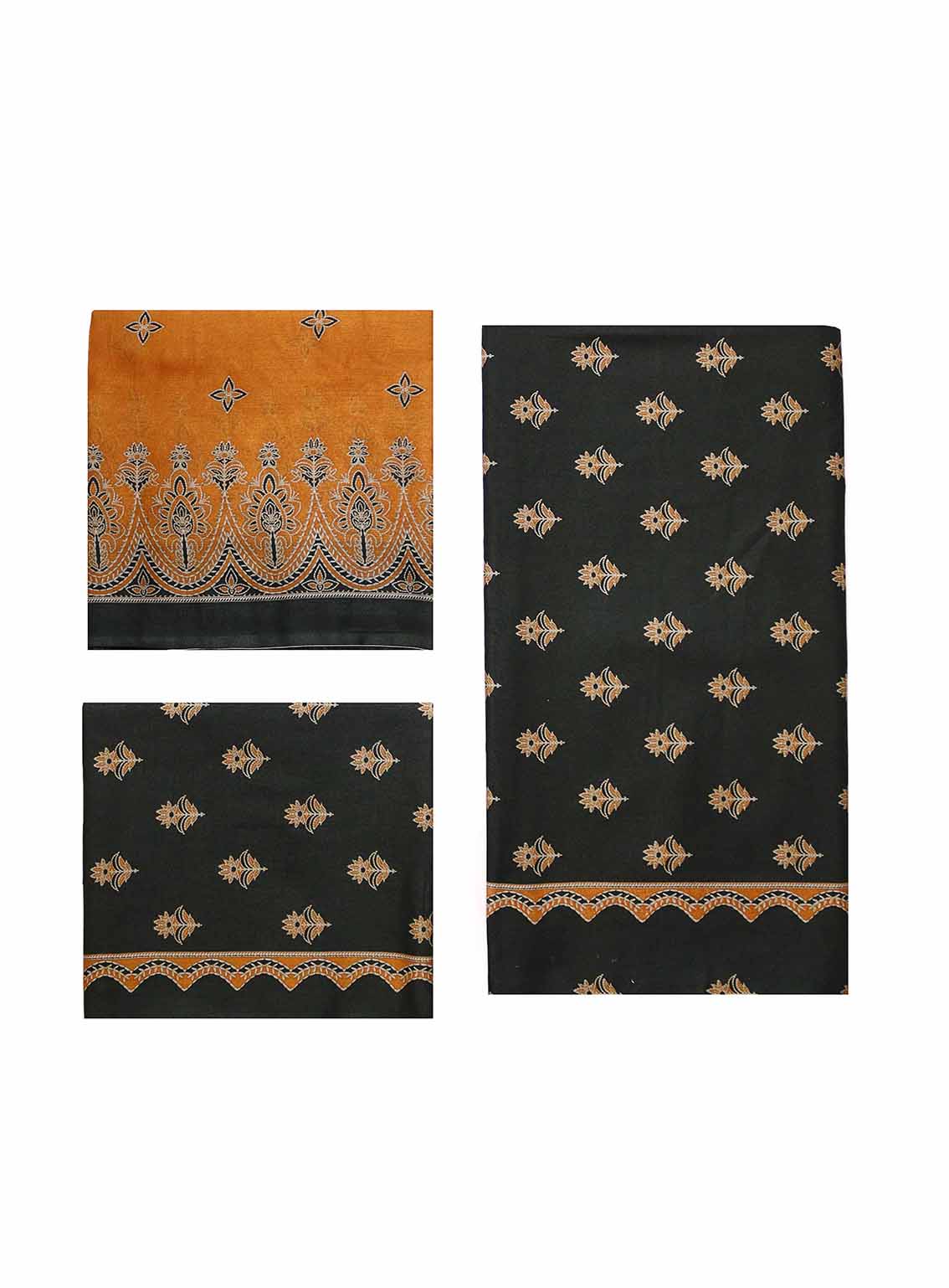 Bin Saeed Digital Printed Cotton Suits Unstitched 3 Piece - BS25C 114