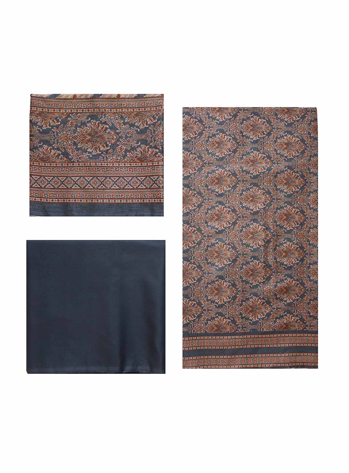 Bin Saeed Digital Printed Cotton Suits Unstitched 3 Piece - BS25C 12