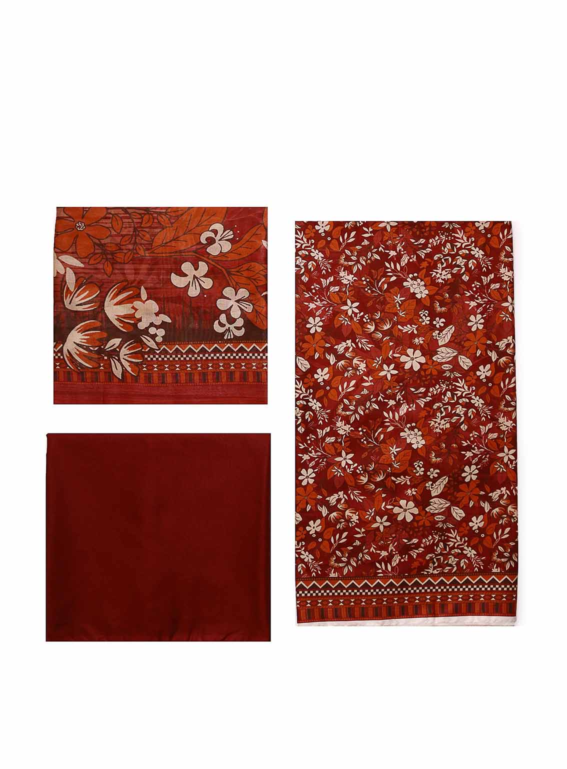 Bin Saeed Digital Printed Cotton Suits Unstitched 3 Piece - BS25C 25