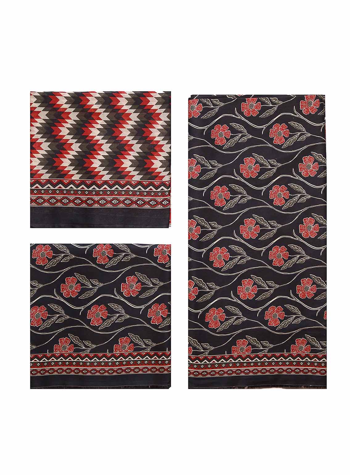 Bin Saeed Digital Printed Cotton Suits Unstitched 3 Piece - BS25C ALL04