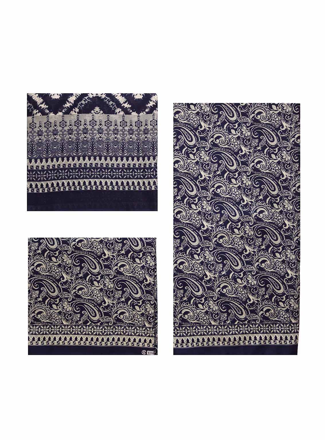 Bin Saeed Digital Printed Cotton Suits Unstitched 3 Piece - BS25C ALL15
