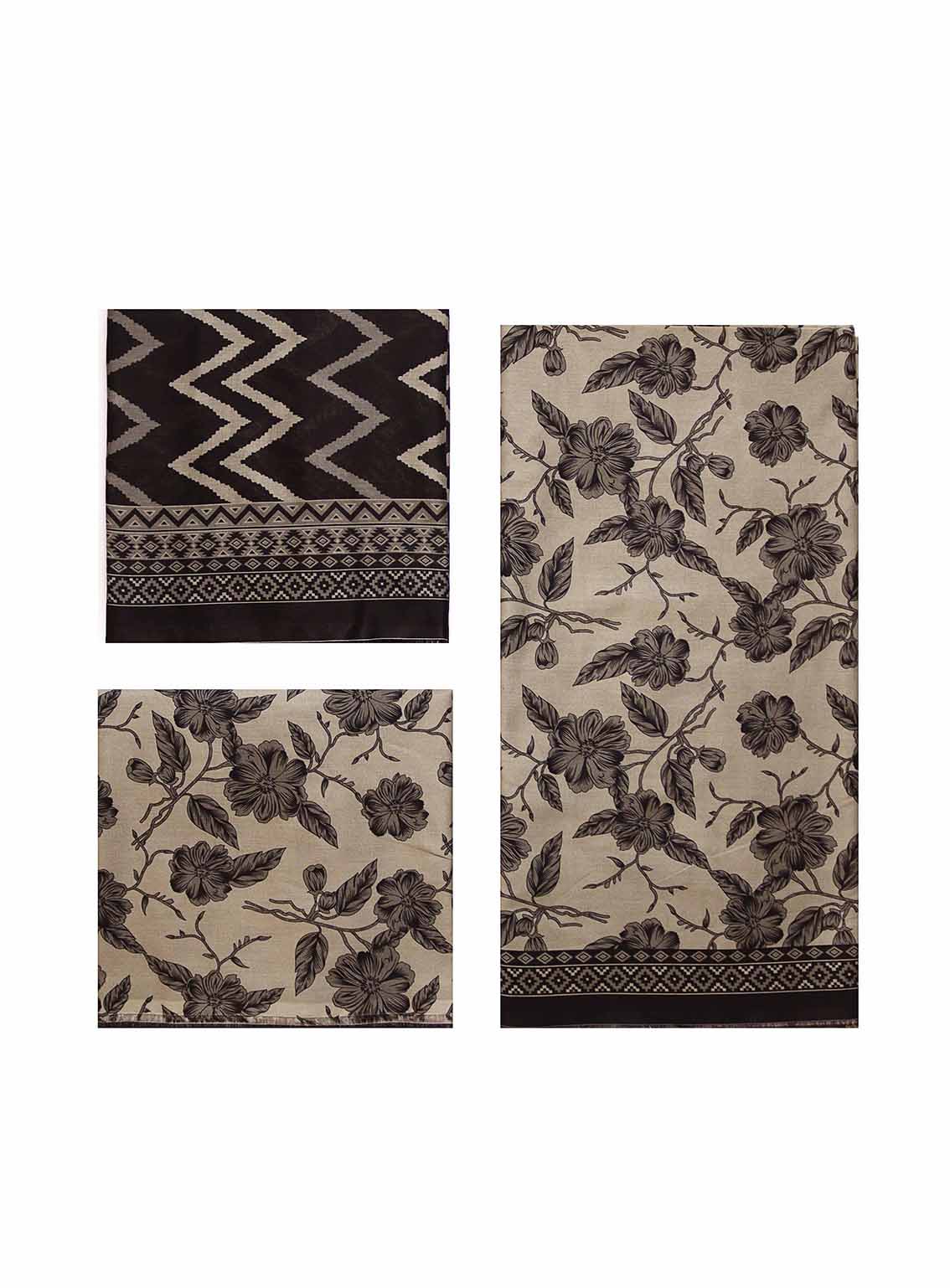 Bin Saeed Digital Printed Cotton Suits Unstitched 3 Piece - BS25C ALL19