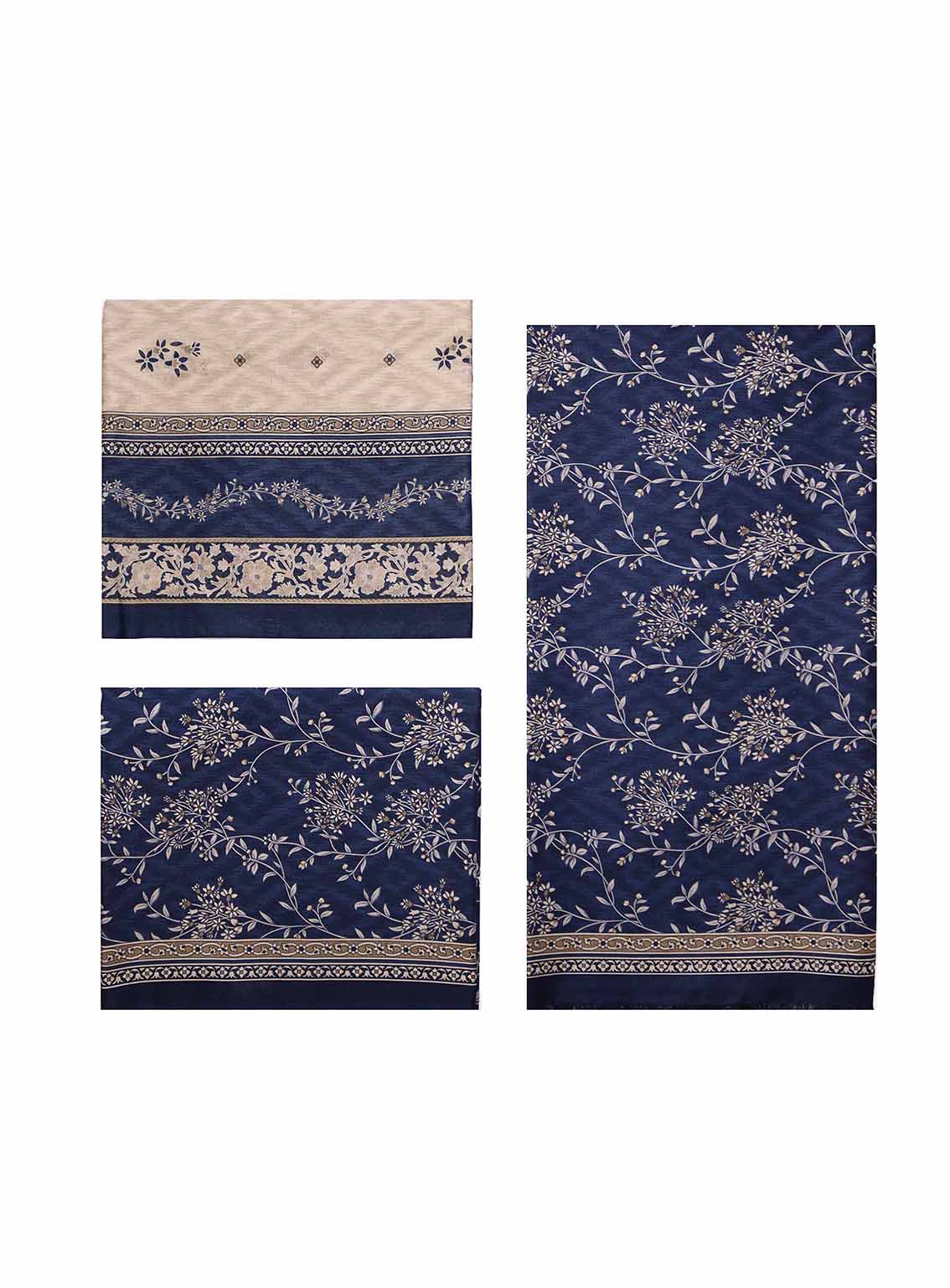 Bin Saeed Digital Printed Cotton Suits Unstitched 3 Piece - BS25C ALL21