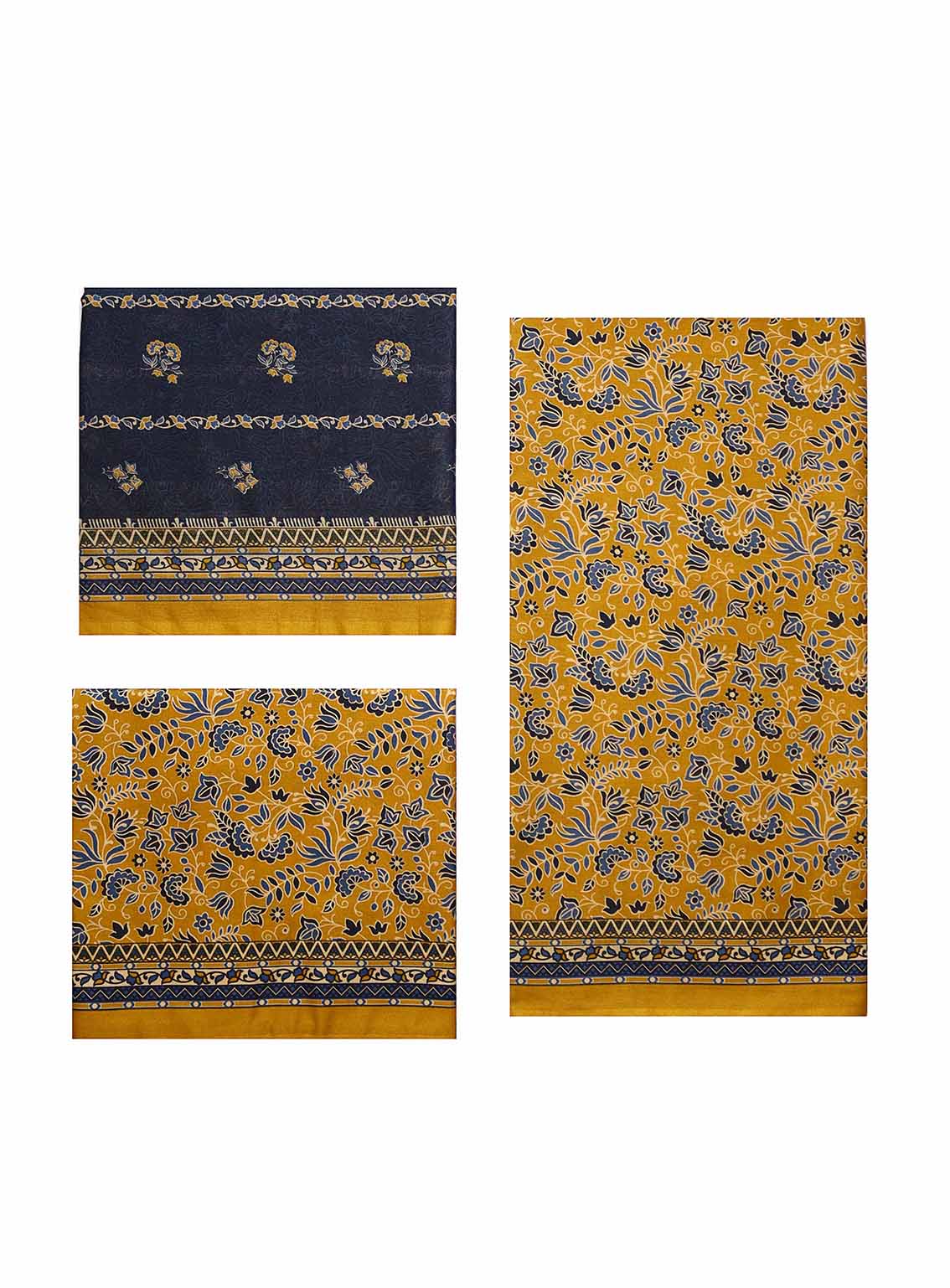 Bin Saeed Digital Printed Cotton Suits Unstitched 3 Piece - BS25C ALL22