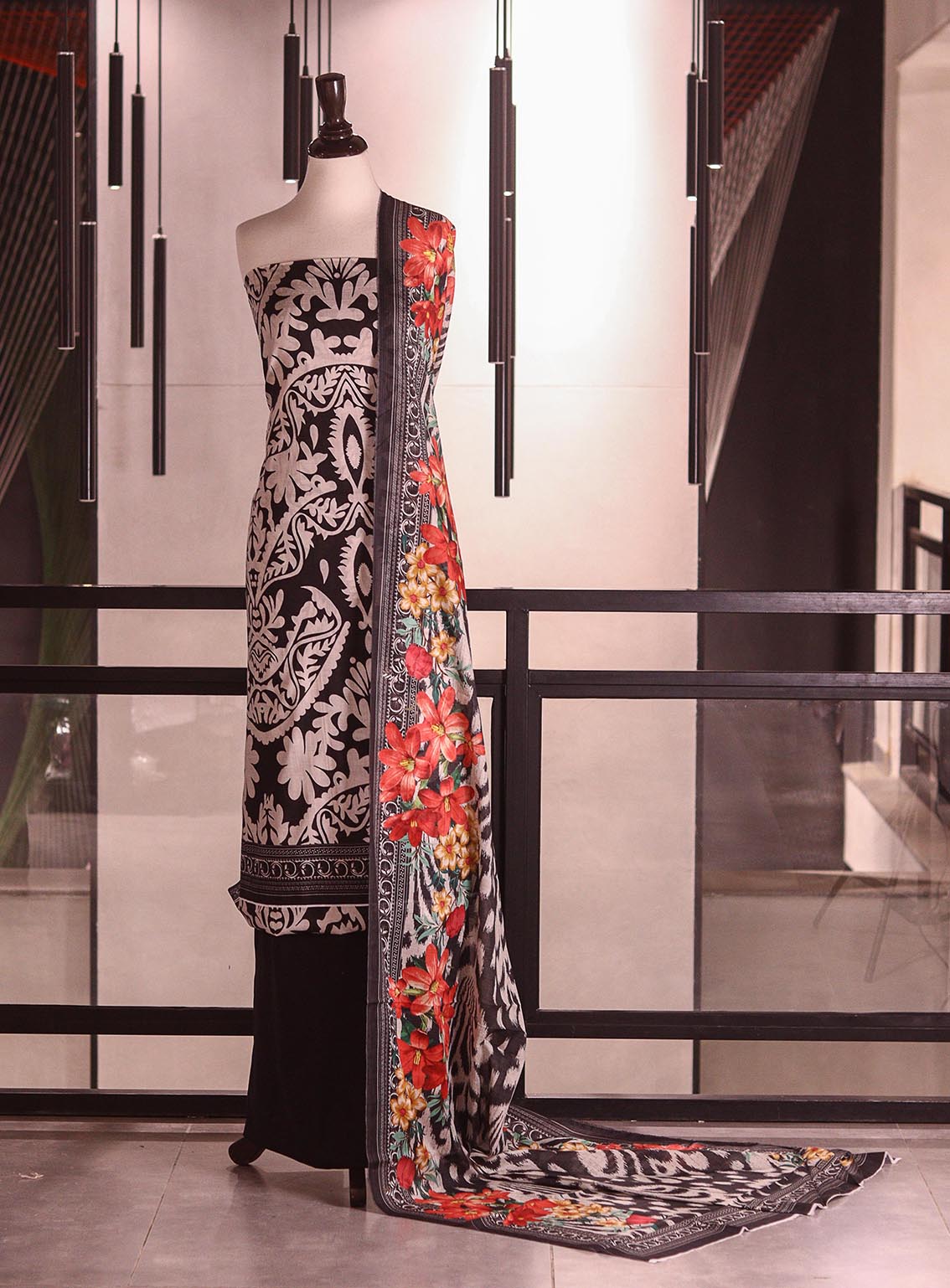 Bin Saeed Digital Printed Lawn Suits Unstitched 3 Piece BS26P 010