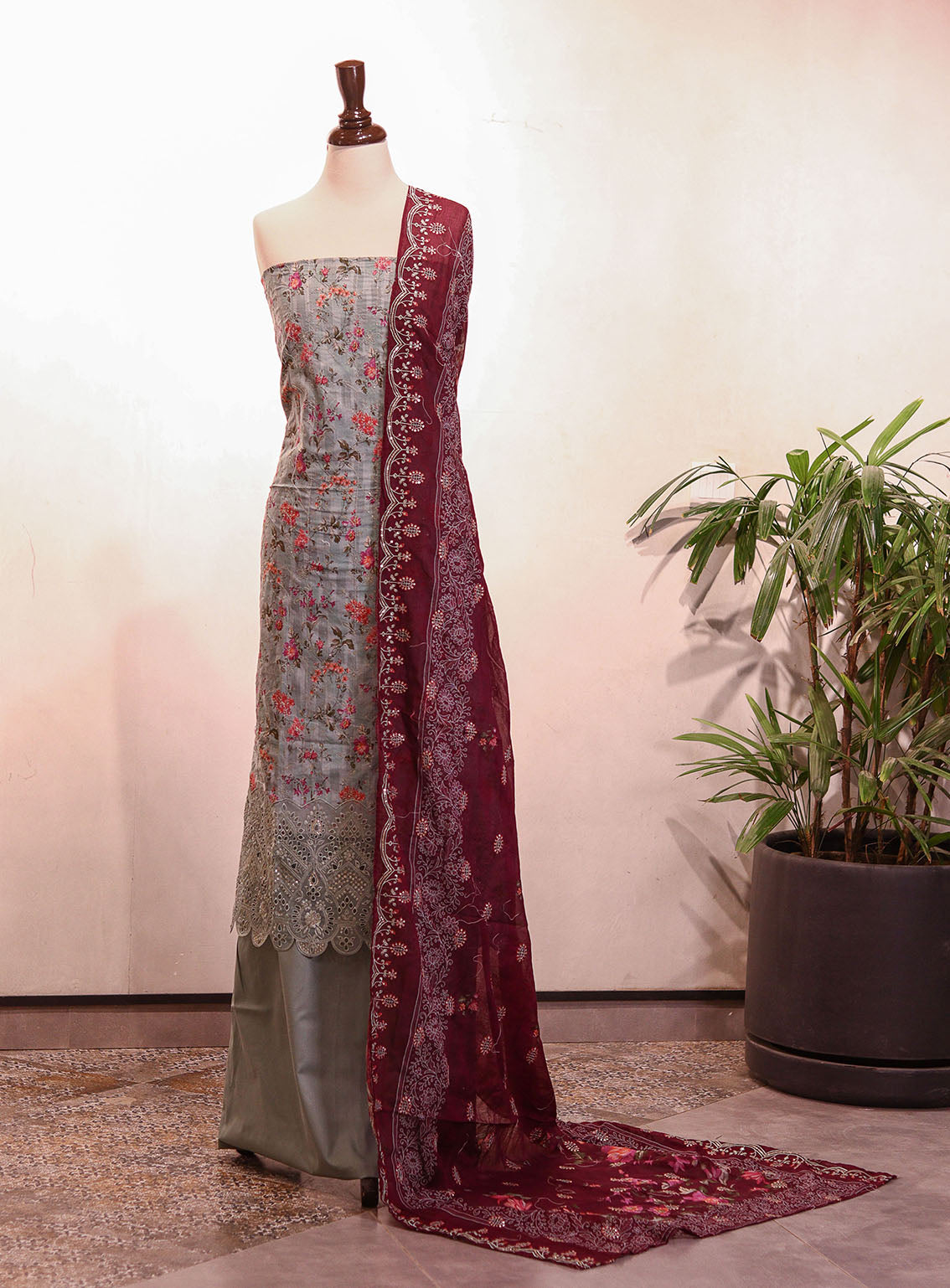 Bin Saeed Embroidered Lawn Suits Unstitched 3 Piece - BS25EL 17