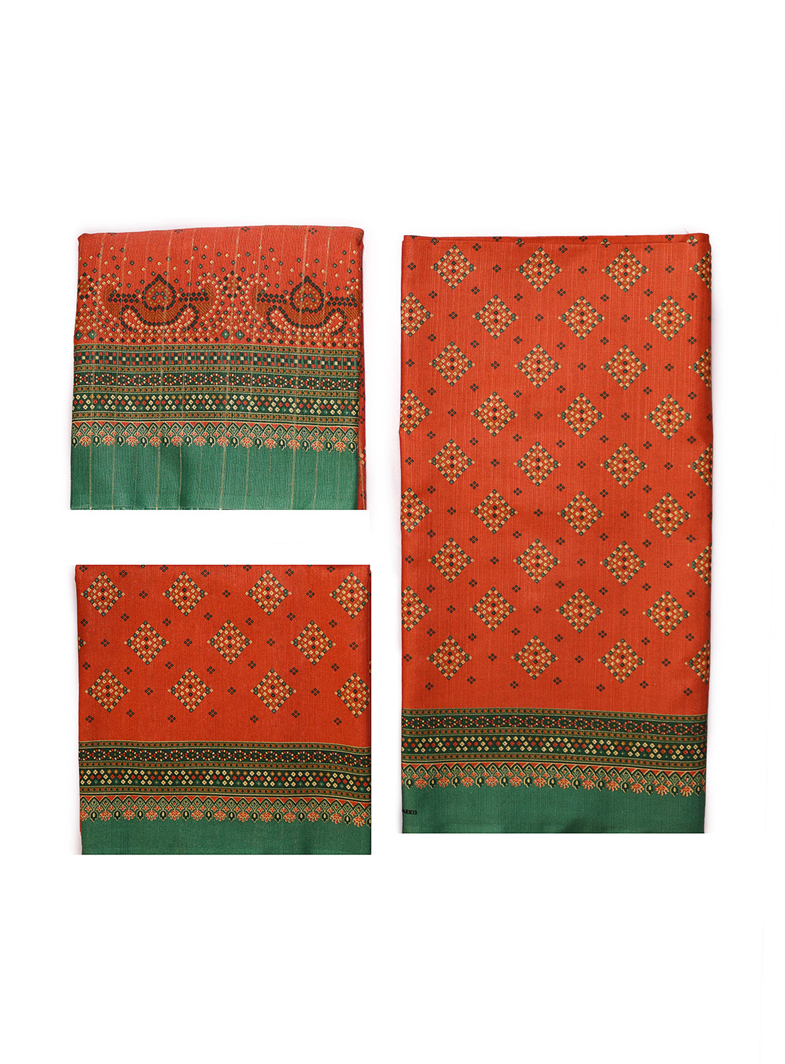 Bin Saeed Printed Khaddar Suits Unstitched 3 Piece - BS24K 14