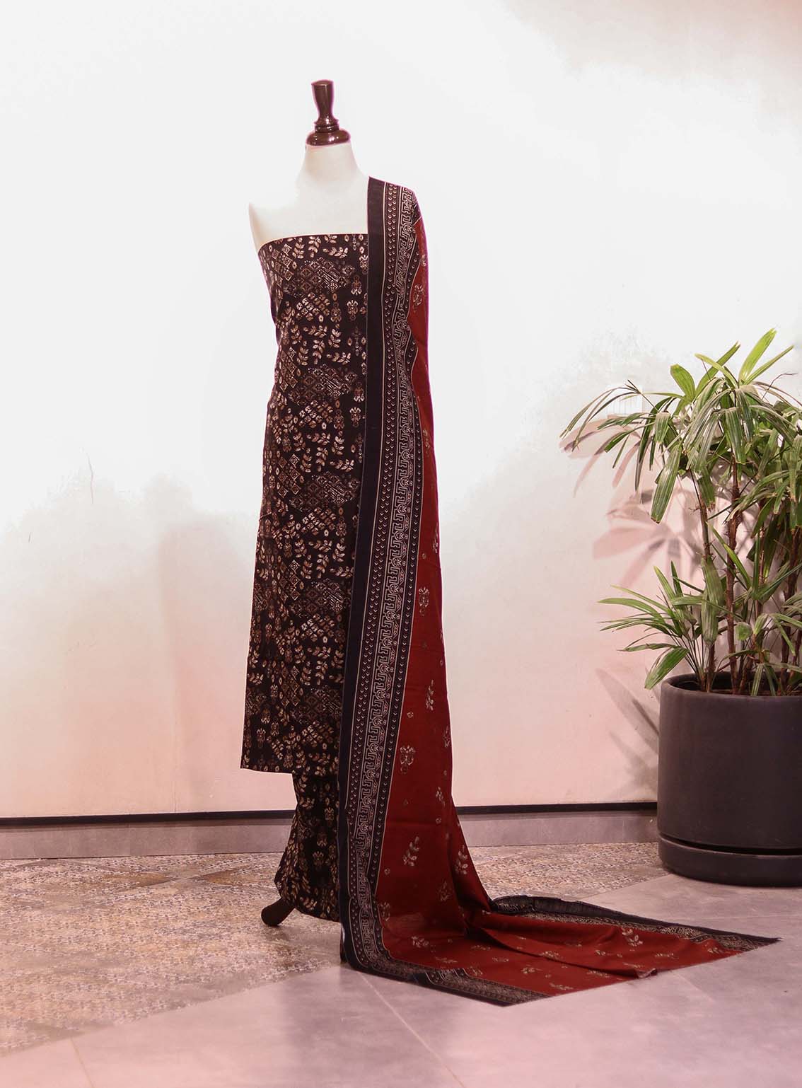 Bin Saeed Printed Khaddar Suits Unstitched 3 Piece - BS25K ALL01