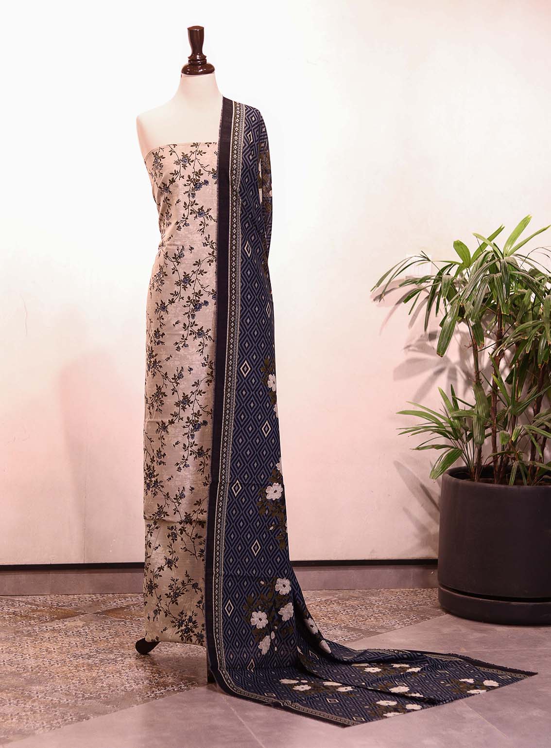 Bin Saeed Printed Khaddar Suits Unstitched 3 Piece - BS25K ALL13