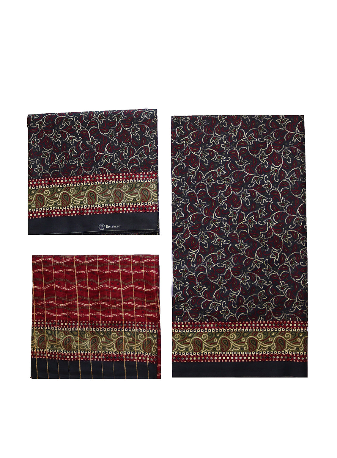 Bin Saeed Printed Lawn Suits Unstitched 3 Piece - BS24PL 006