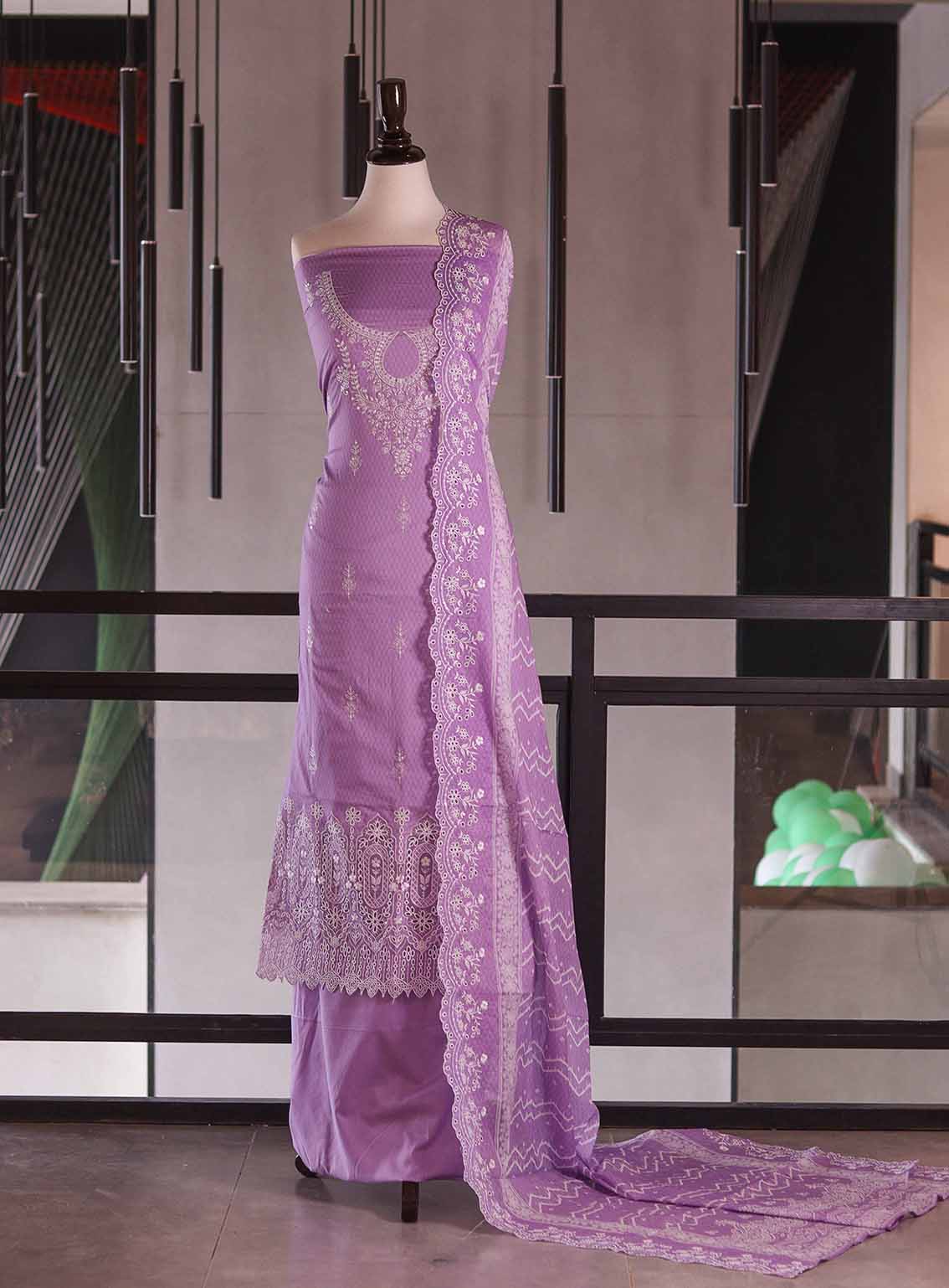 Bin Saeed Digital Embroidered Lawn 3 Piece Unstitched Suit BS26DEL D-983