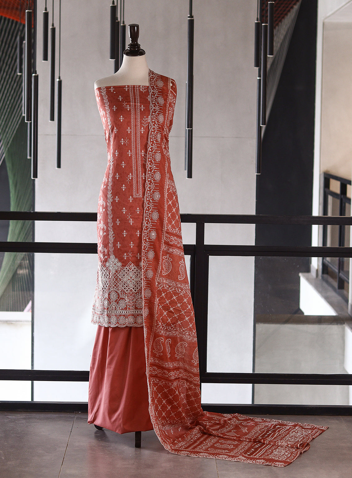 Bin Saeed Digital Embroidered Lawn 3 Piece Unstitched Suits BS26DEL D-796