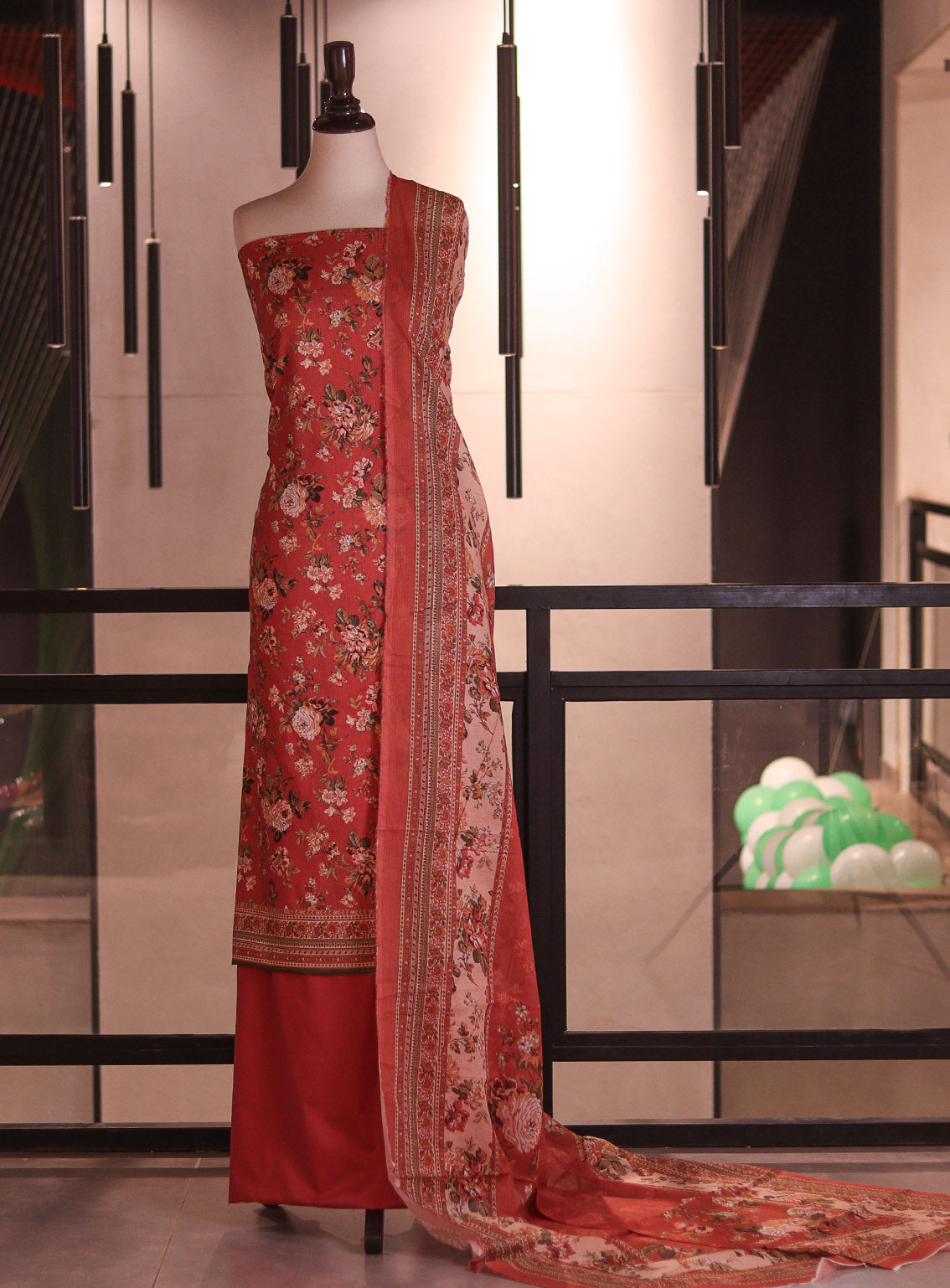 Bin Saeed Digital Printed Cotton 3 Piece Unstitched Suit BS26DPL D-011