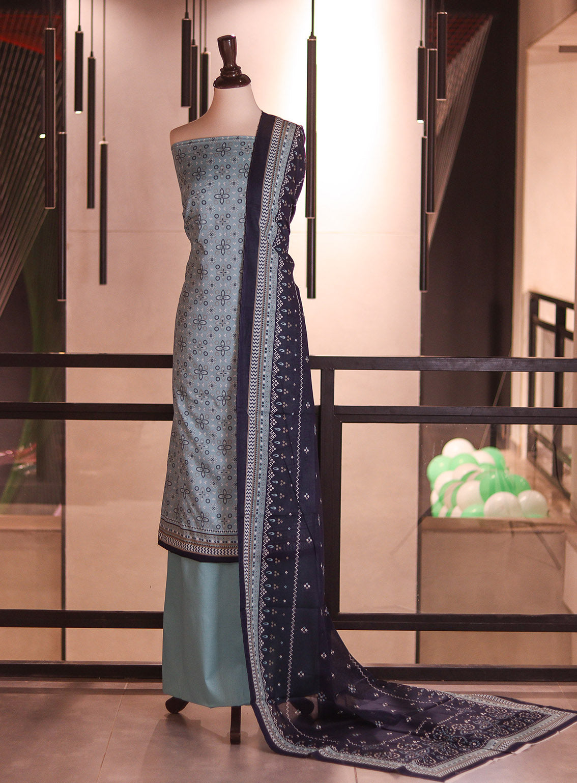 Bin Saeed Digital Printed Cotton 3 Piece Unstitched Suit BS26DPL D-120