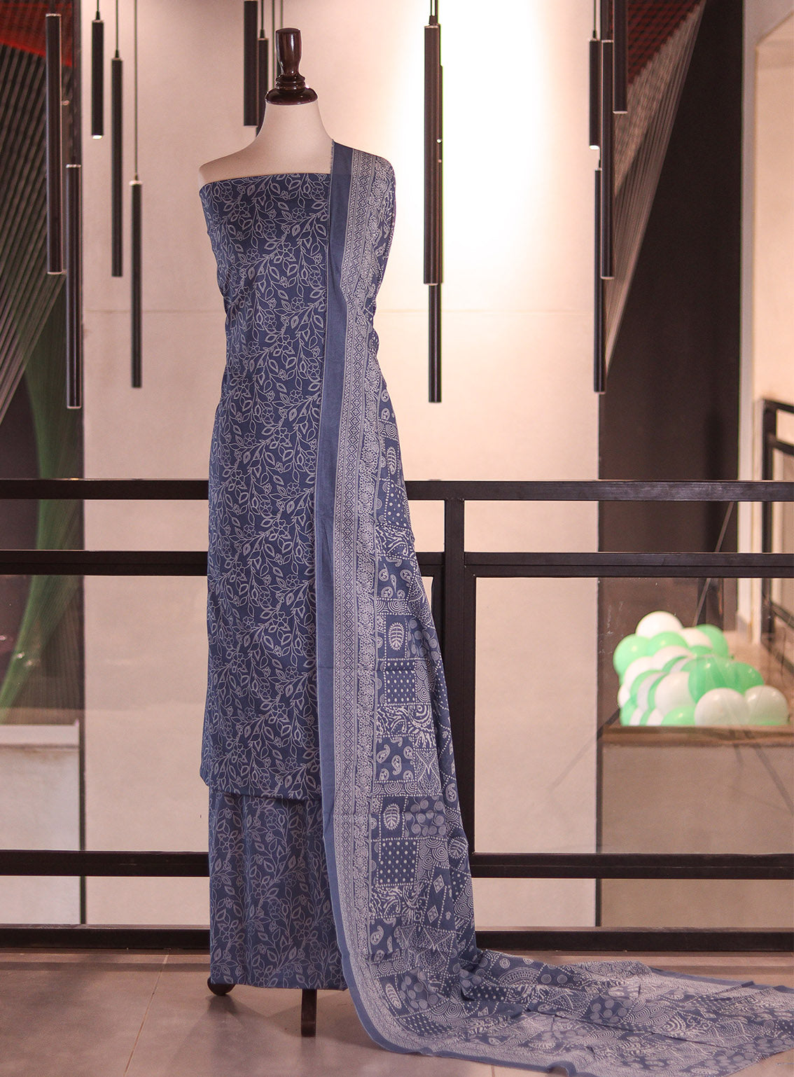 Bin Saeed Digital Printed Cotton 3 Piece Unstitched Suit BS26DPL D-ALL08