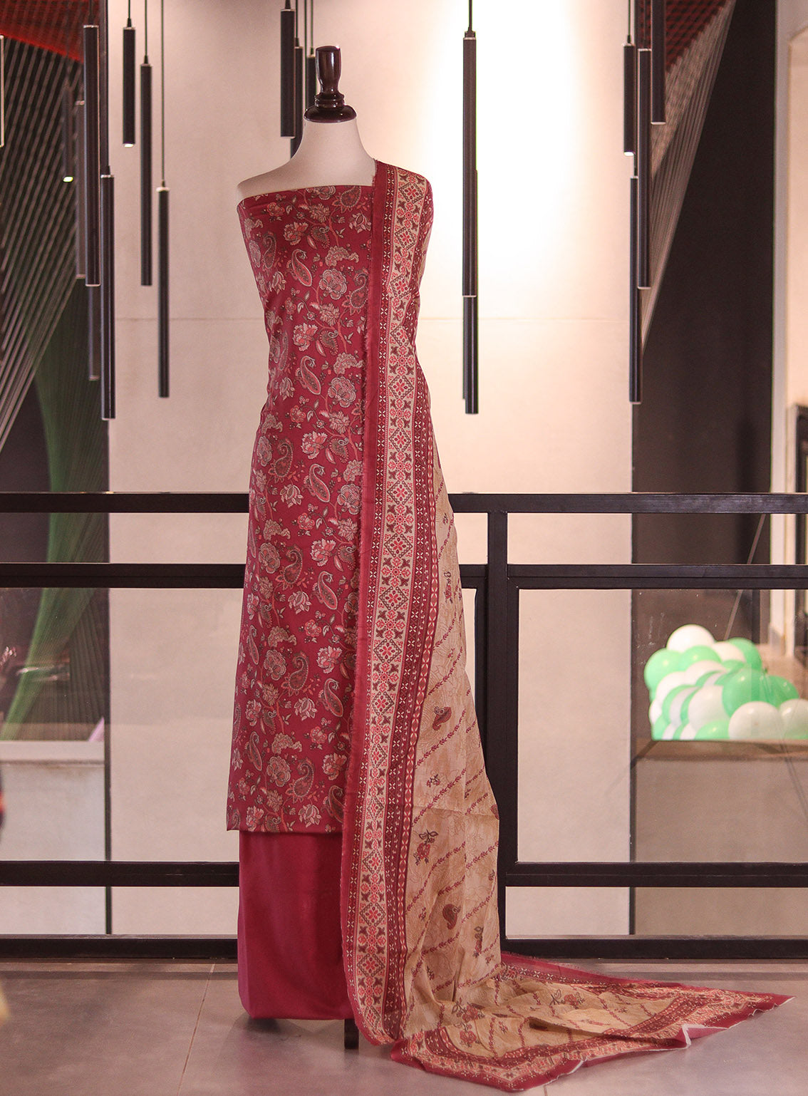 Bin Saeed Digital Printed Cotton 3 Piece Unstitched Suit BS26DPL D-ALL10