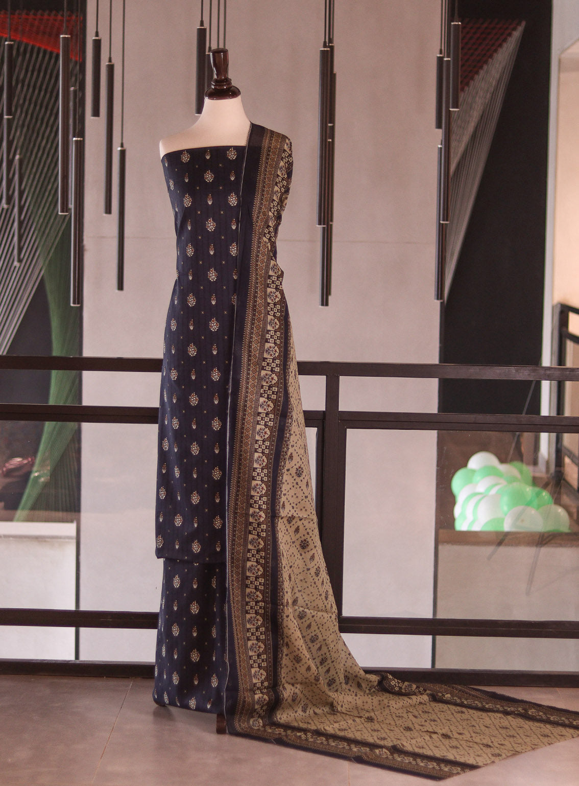 Bin Saeed Digital Printed Cotton 3 Piece Unstitched Suits BS26DPL D-ALL09