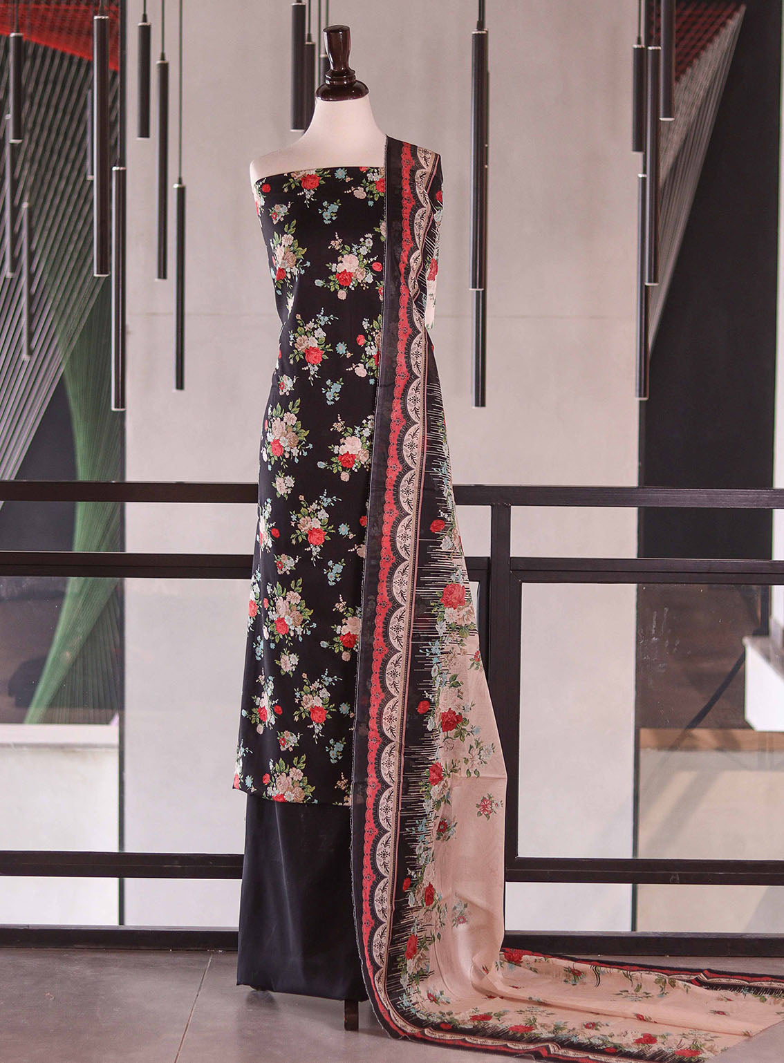 Bin Saeed Digital Printed Cotton 3 Piece Unstitched Suits BS26DPL D-ALL29