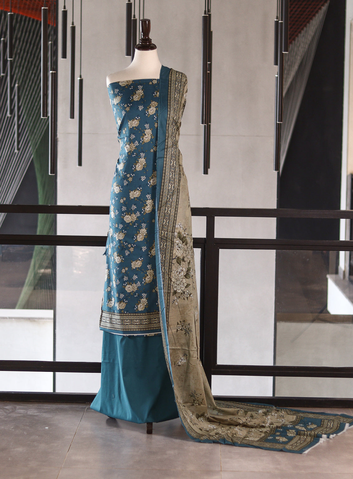 Bin Saeed Digital Printed Lawn 3 Piece Unstitched Suits BS26DPL D-194