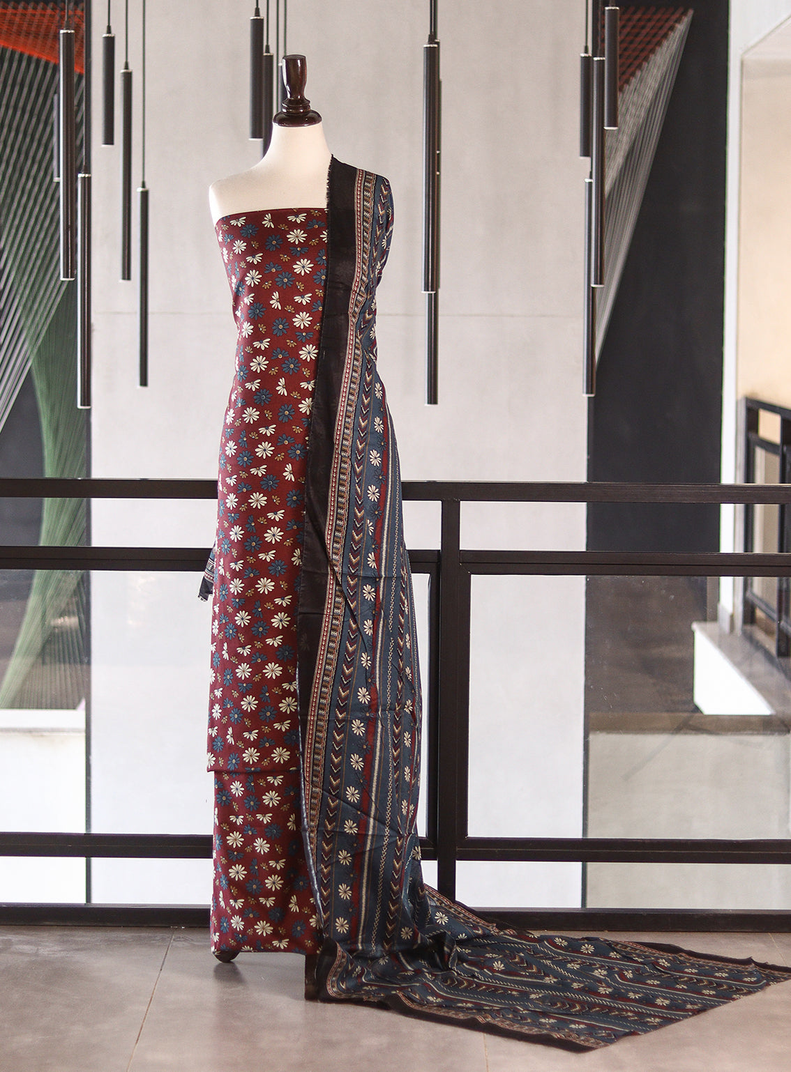 Bin Saeed Digital Printed Lawn 3 Piece Unstitched Suits BS26DPL D-485