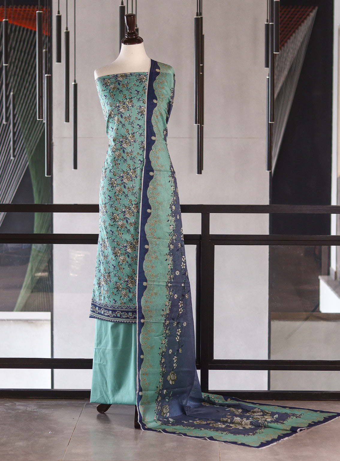 Bin Saeed Digital Printed Lawn 3 Piece Unstitched Suits BS26DPL D-535
