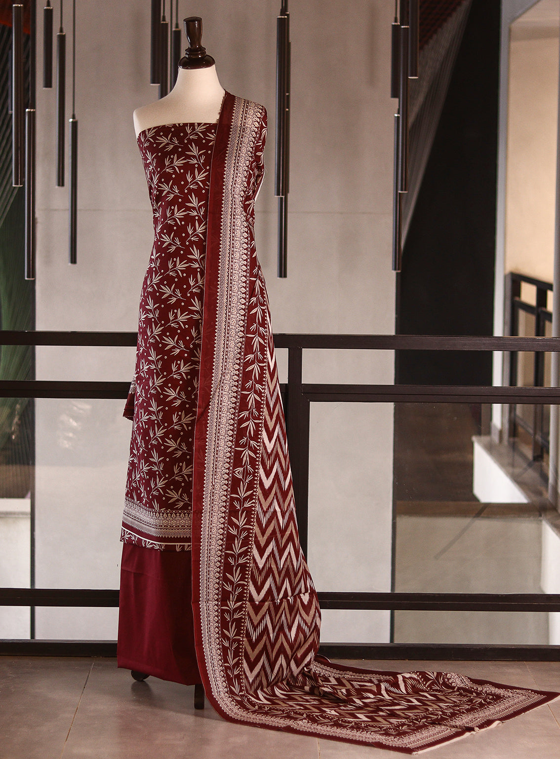 Bin Saeed Digital Printed Lawn 3 Piece Unstitched Suits BS26DPL D-600