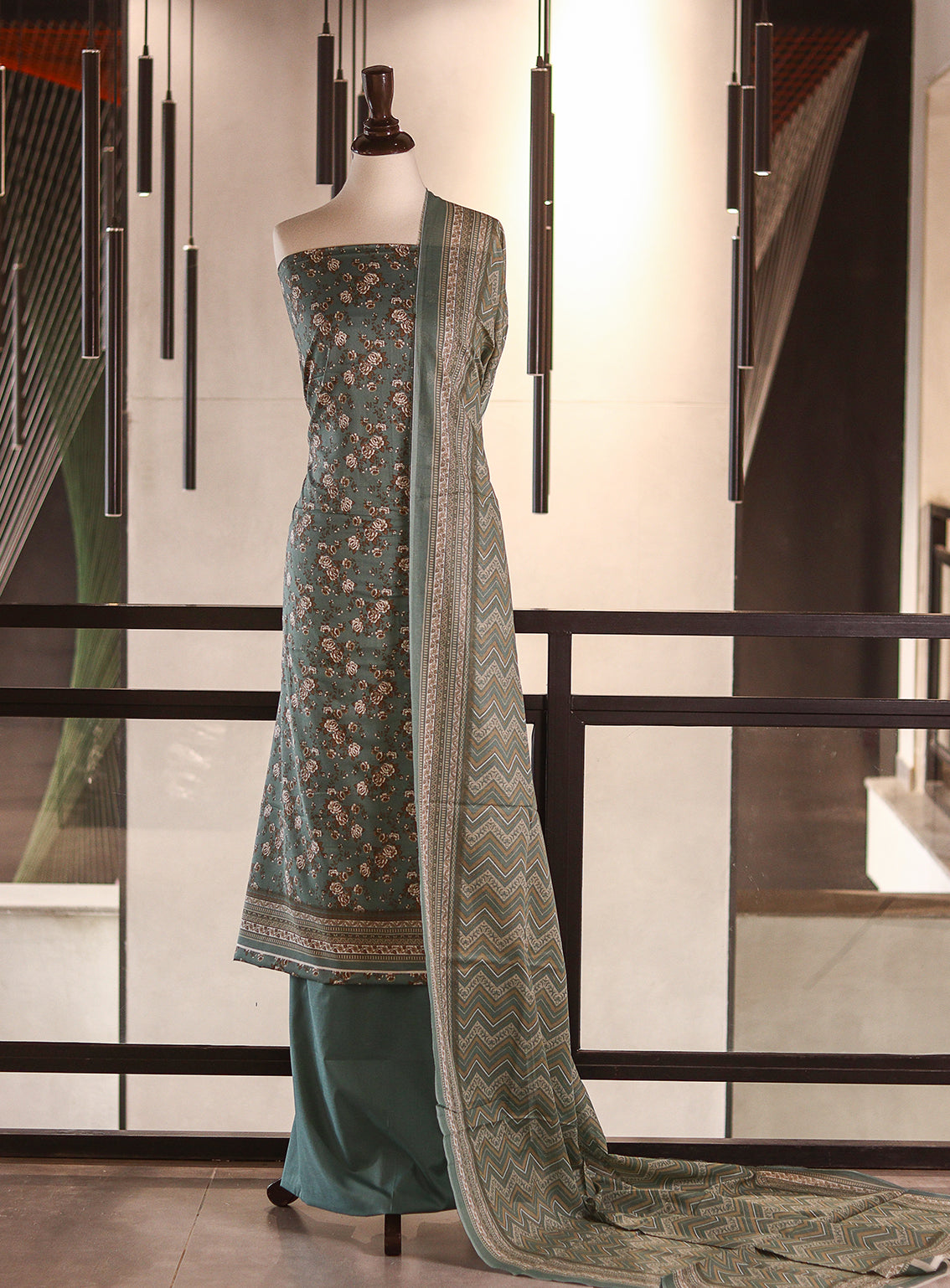 Bin Saeed Digital Printed Lawn 3 Piece Unstitched Suits BS26DPL D-605