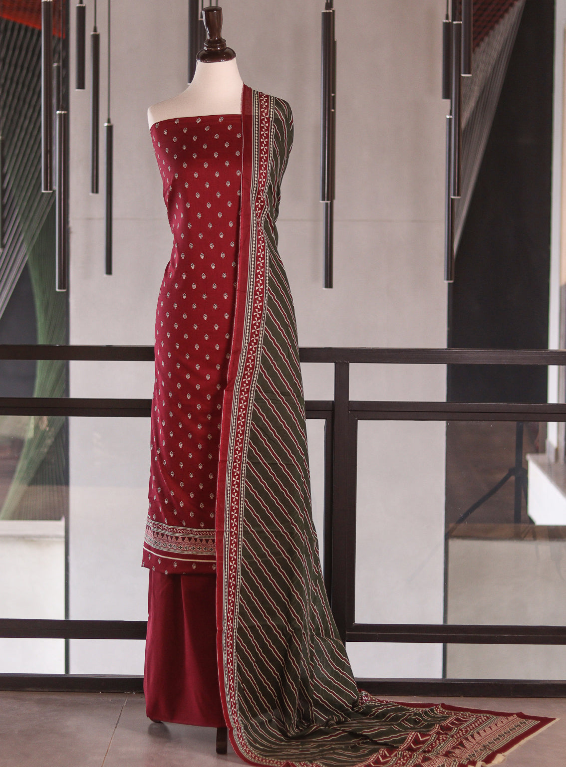 Bin Saeed Digital Printed Lawn 3 Piece Unstitched Suits BS26DPL D-621