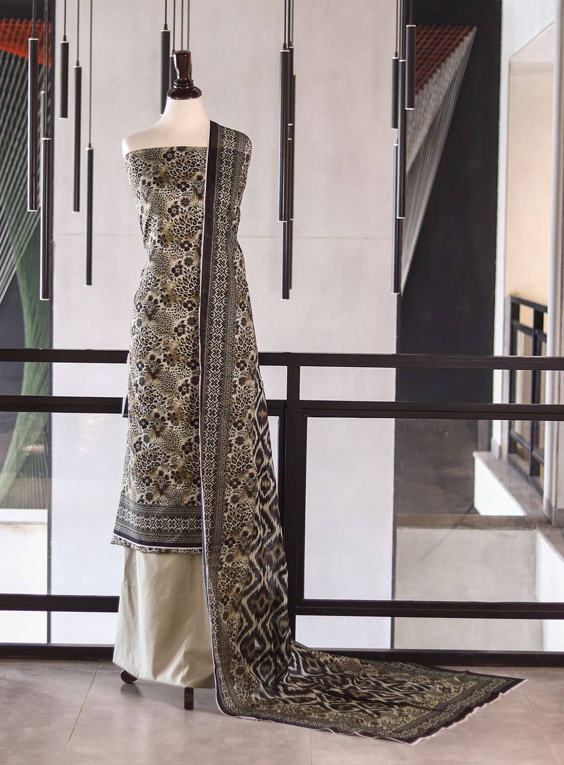 Bin Saeed Digital Printed Lawn 3 Piece Unstitched Suits BS26DPL D-820