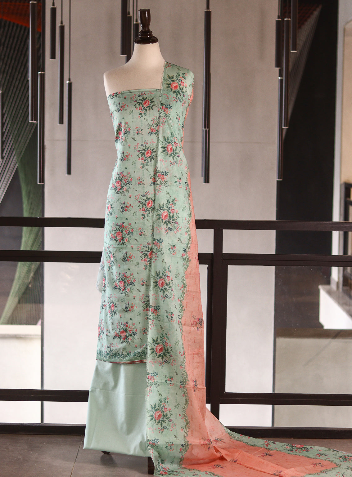 Bin Saeed Digital Printed Lawn 3 Piece Unstitched Suits BS26DPL D-882