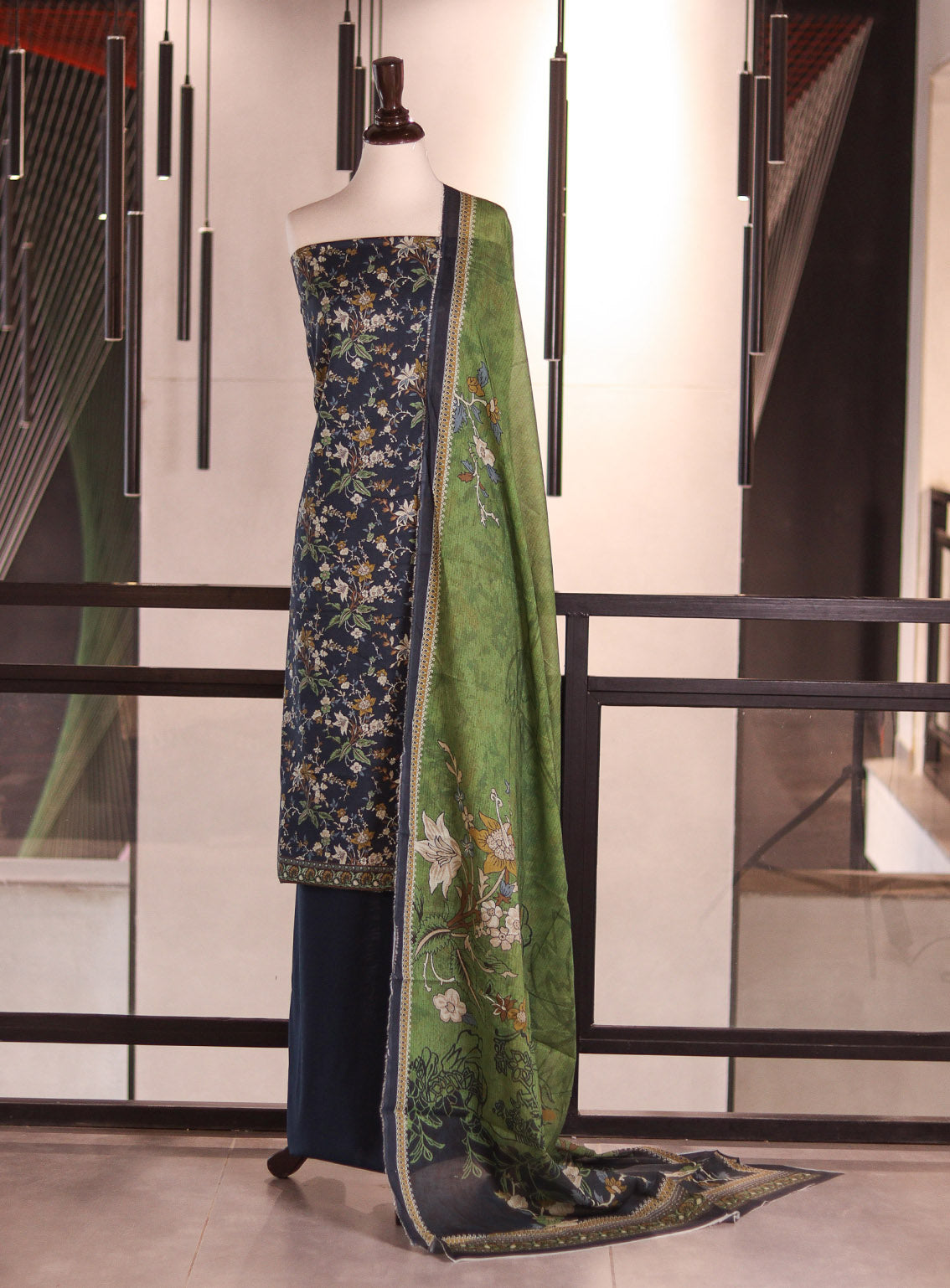 Bin Saeed Digital Printed Lawn 3 Piece Unstitched Suits BS26DPL D-990