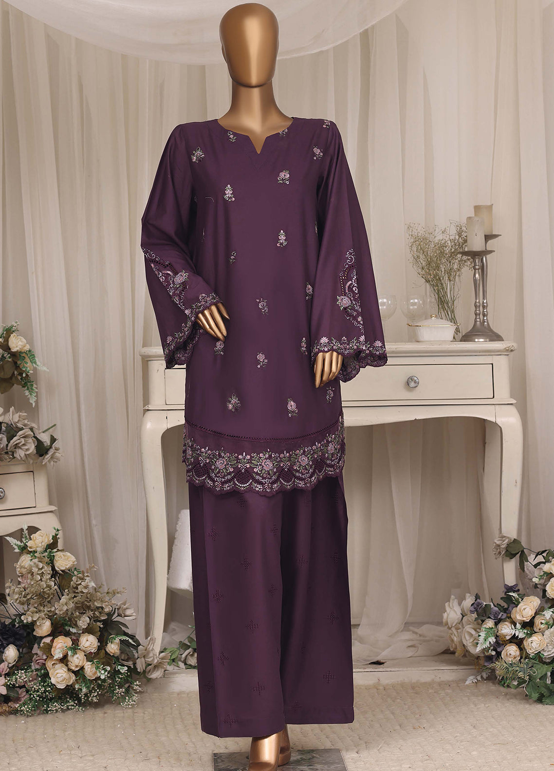 Bold & Slay By HZ Textiles Embroidered Lawn Co-Ords 2 Piece Stitched Suit HZ26B&S D-CSE-D-2605