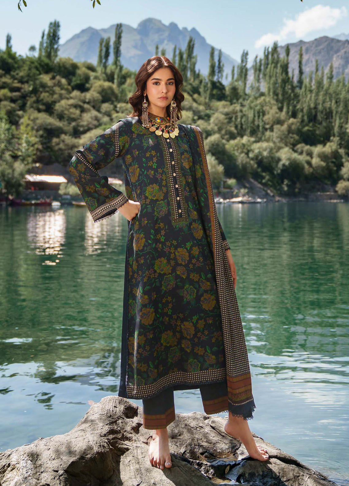 C-Prints By Charizma Printed Linen 3 Piece Unstitched Suit CH26CPL D-CPW6-02