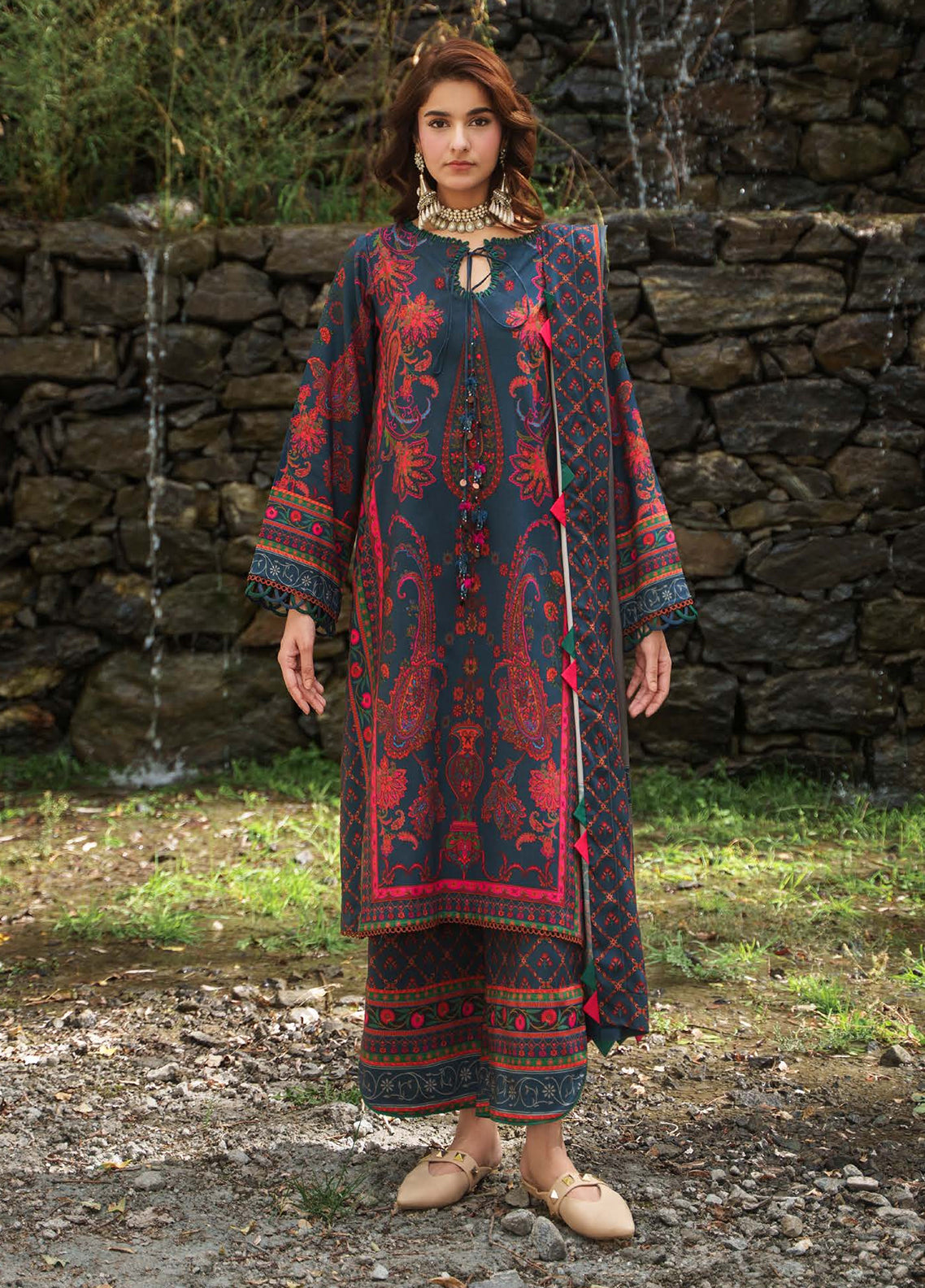 C-Prints By Charizma Printed Linen 3 Piece Unstitched Suit CH26CPL D-CPW6-06