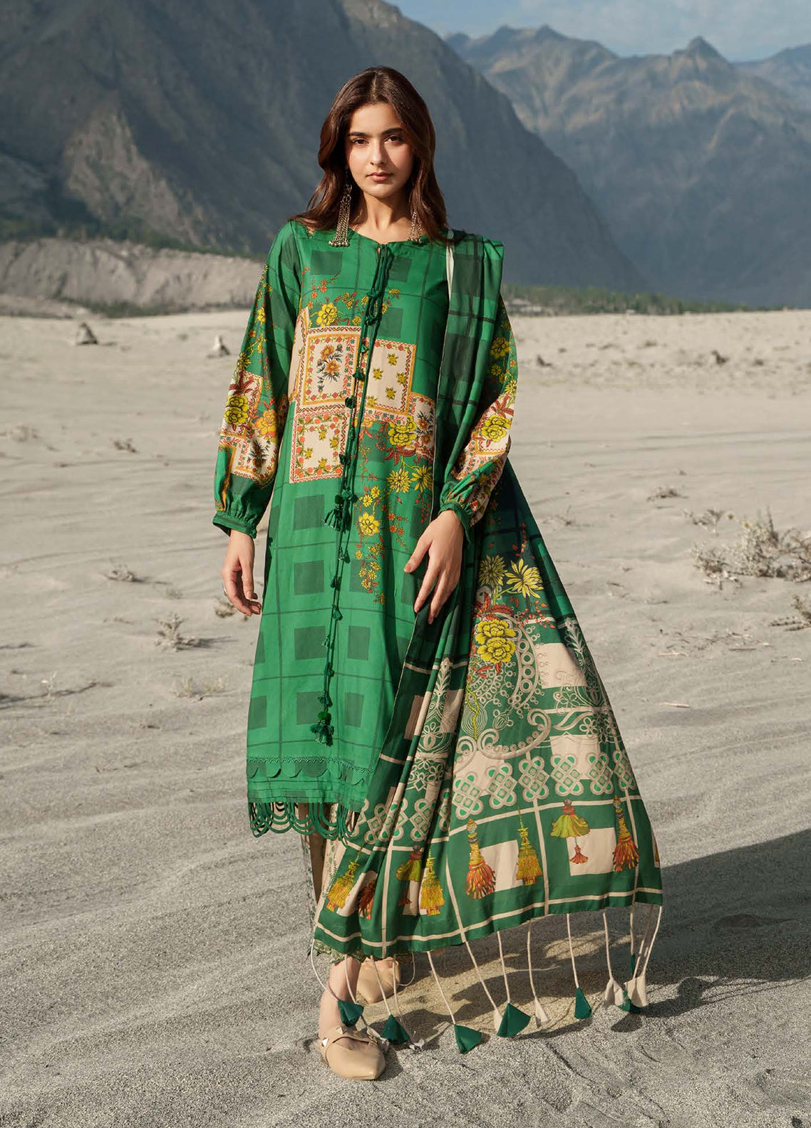 C-Prints By Charizma Printed Linen 3 Piece Unstitched Suit CH26CPL D-CPW6-08