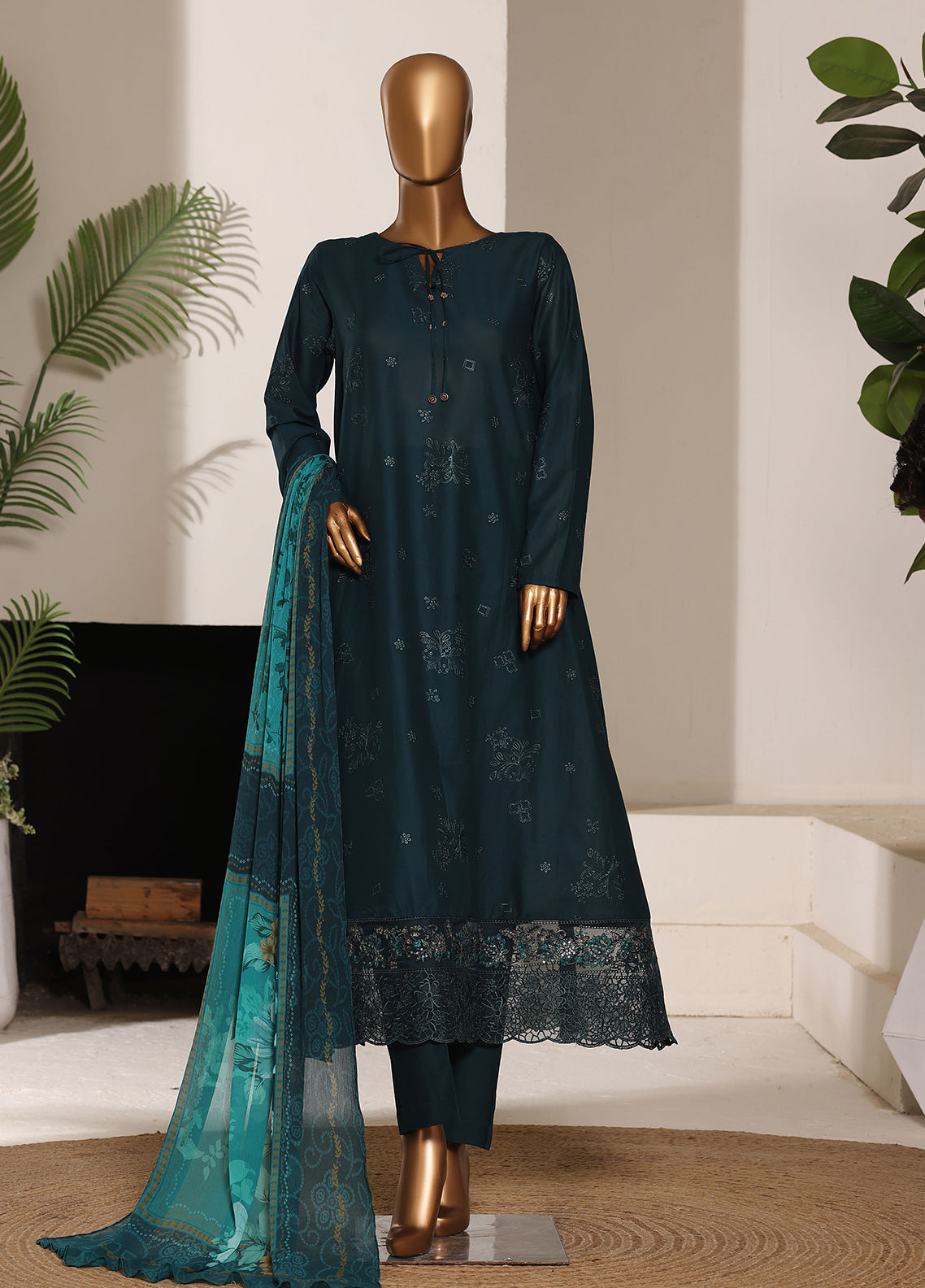 Casuals Soft By HZ Textiles Embroidered Lawn 3 Piece Stitched Suit HZ26CS3P D-CSE-226