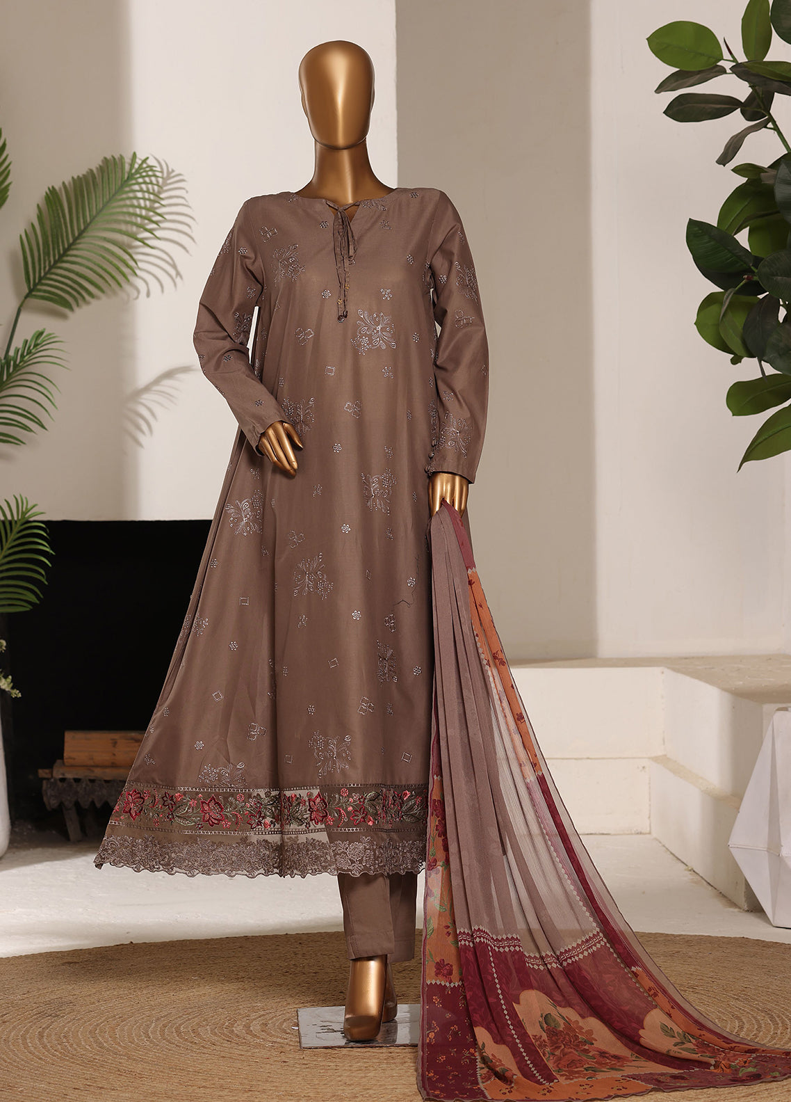 Casuals Soft By HZ Textiles Embroidered Lawn 3 Piece Stitched Suit HZ26CS3P D-CSE-227