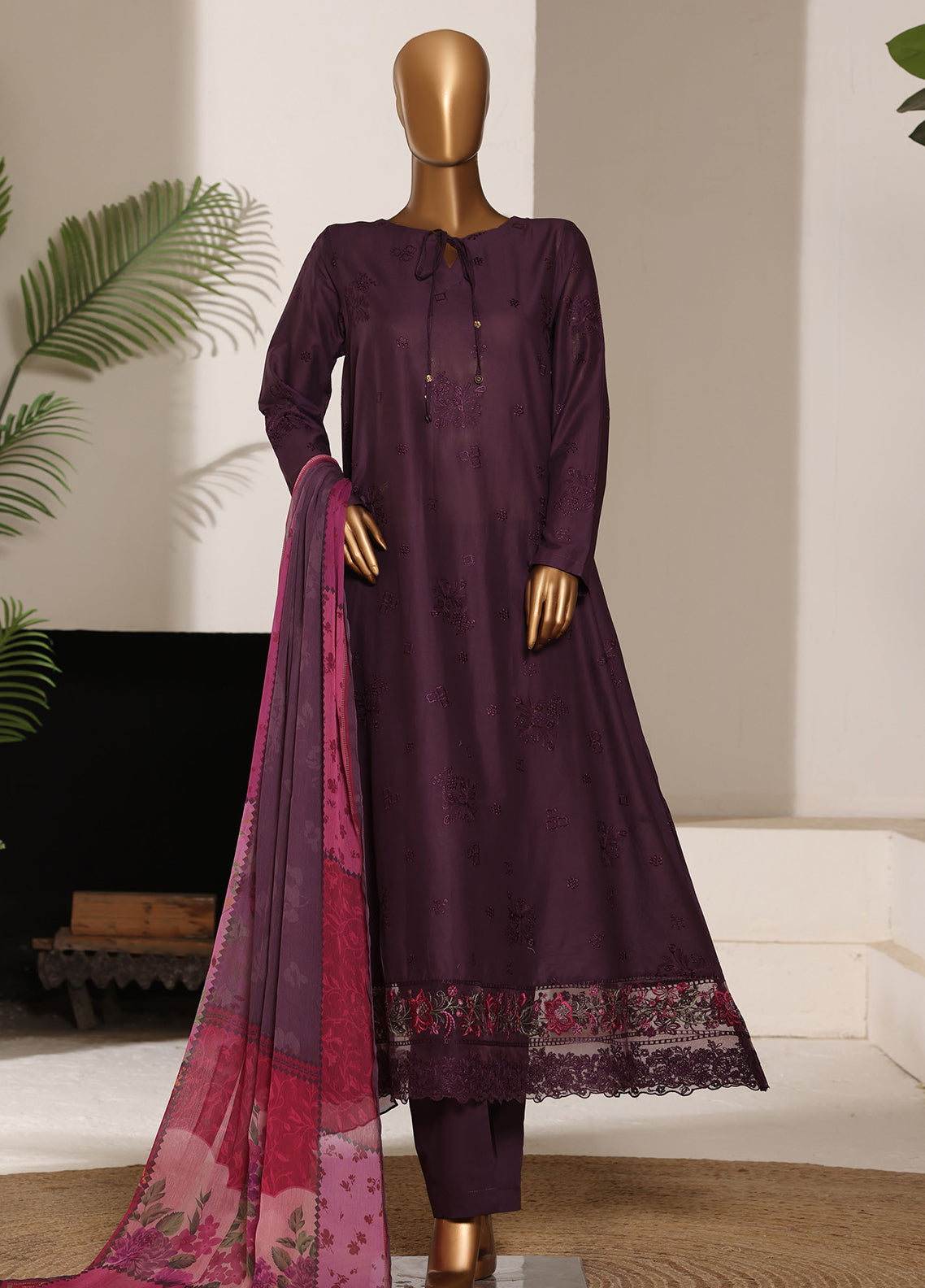 Casuals Soft By HZ Textiles Embroidered Lawn 3 Piece Stitched Suit HZ26CS3P D-CSE-229