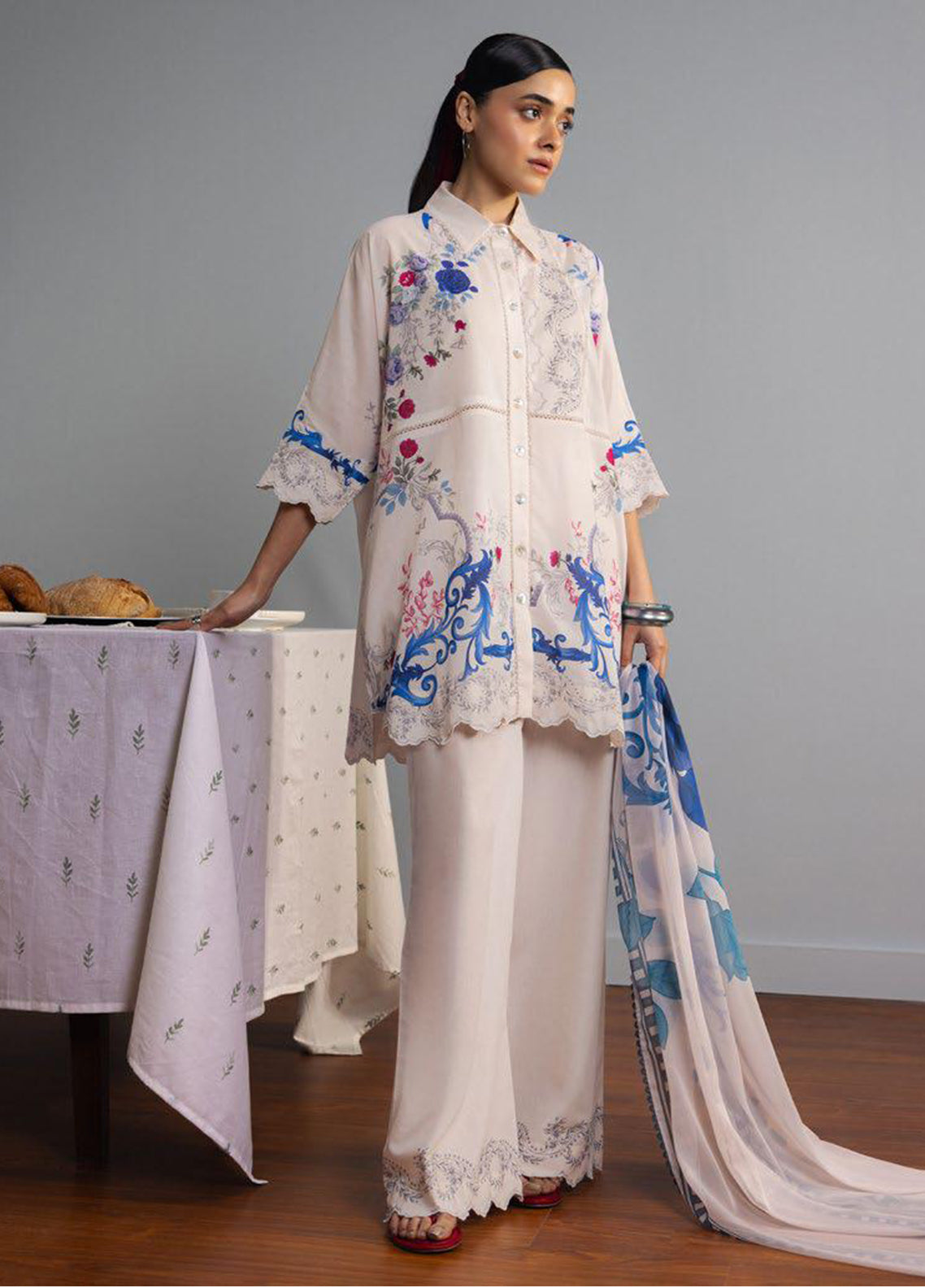 Coco By Zara Shahjahan Printed Lawn 3 Piece Unstitched Suit CZS26CPD2 D-REI 9A