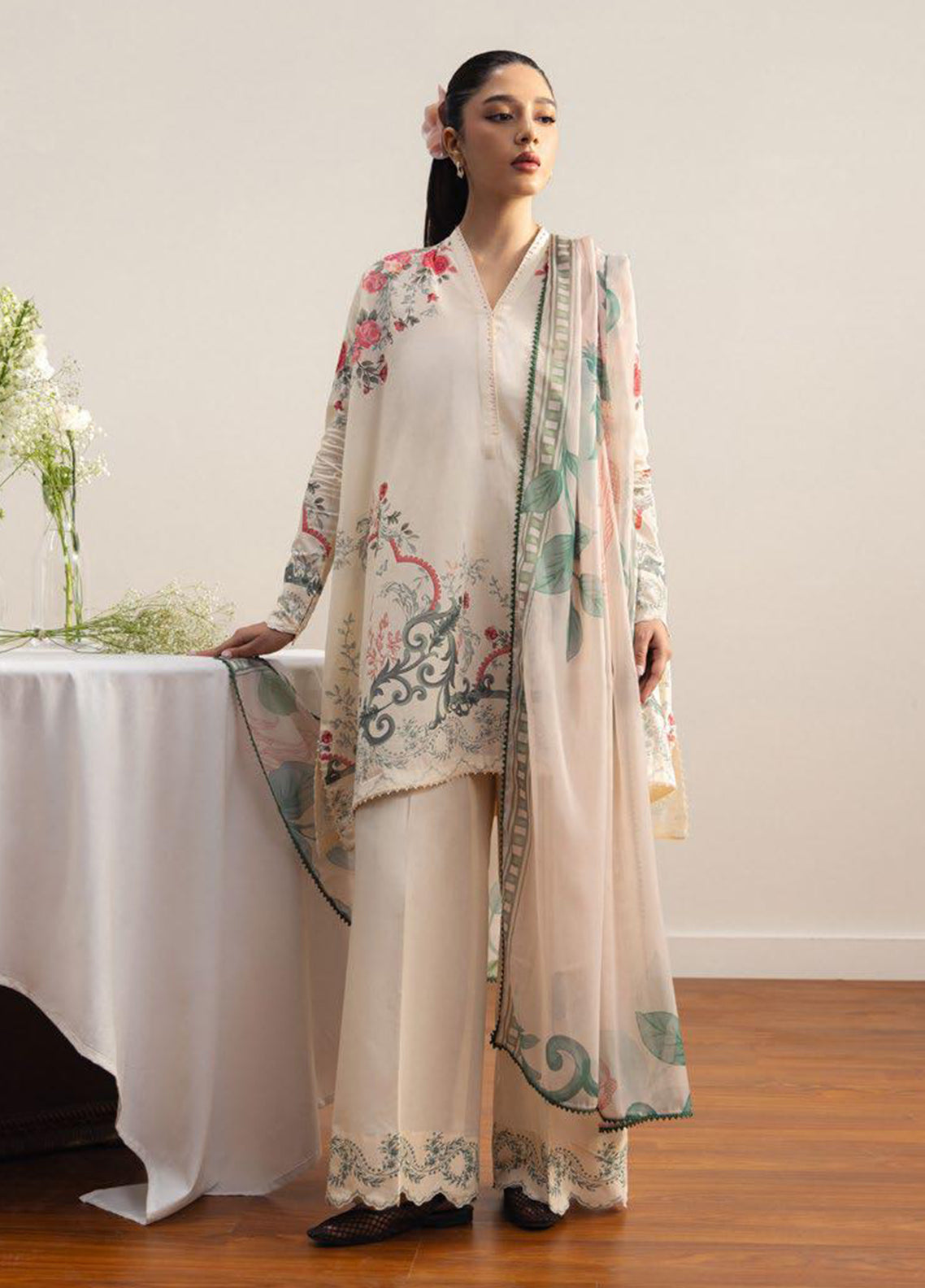 Coco By Zara Shahjahan Printed Lawn 3 Piece Unstitched Suit CZS26CPD2 D-REI 9B