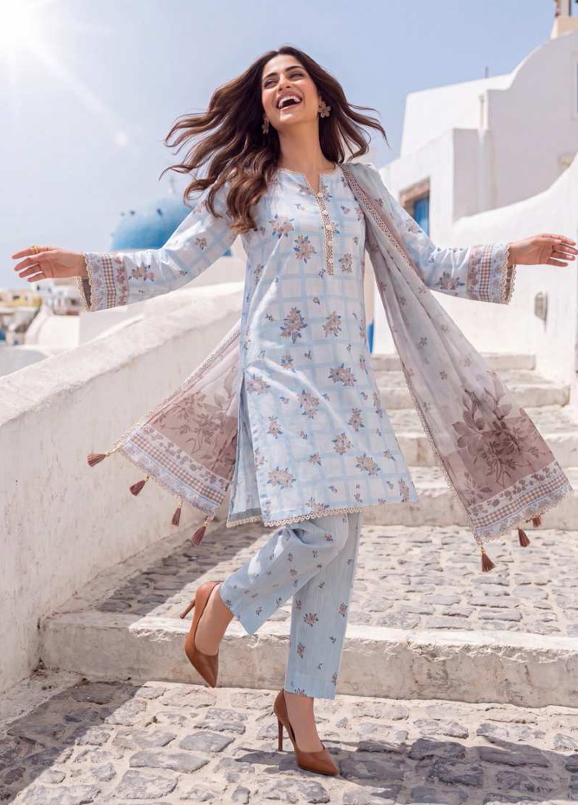 Coco Cords By Alzohaib Printed Lawn 3 Piece Unstitched Suit AZ26CCDV8 D-CC-03