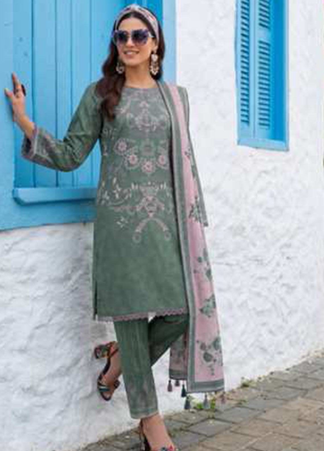Coco Cords By Alzohaib Printed Lawn 3 Piece Unstitched Suit AZ26CCDV8 D-CC-05