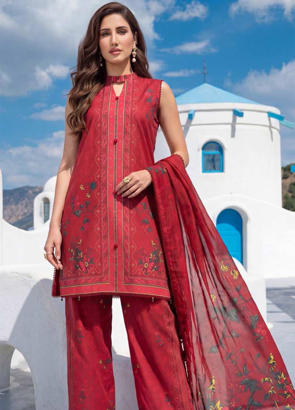 Coco Cords By Alzohaib Printed Lawn 3 Piece Unstitched Suit AZ26CCDV8 D-CC-09