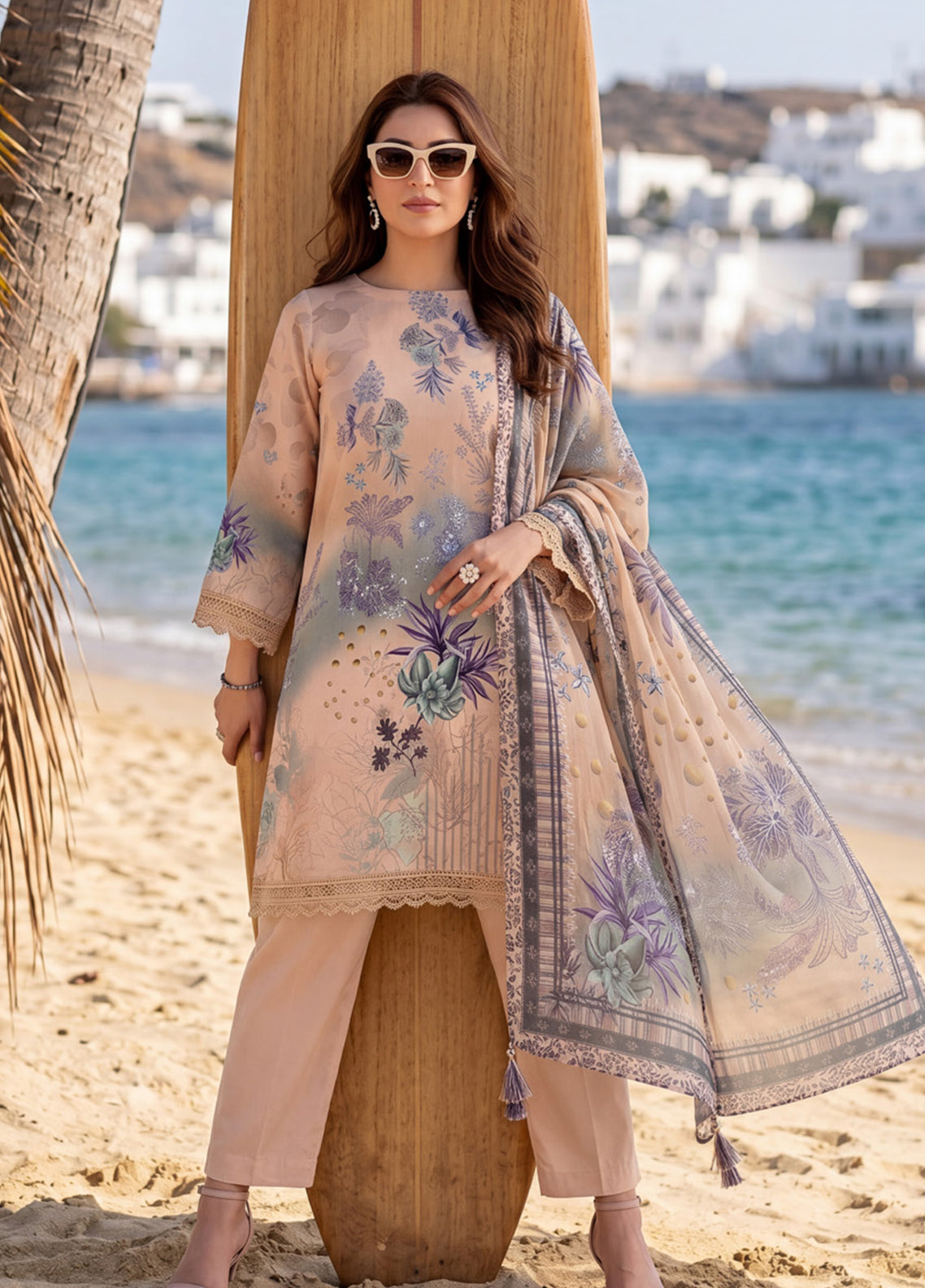 Colors By Alzohaib Digital Printed Lawn 3 Piece Unstitched Suit AZ26CDPV2 D-CDC-04
