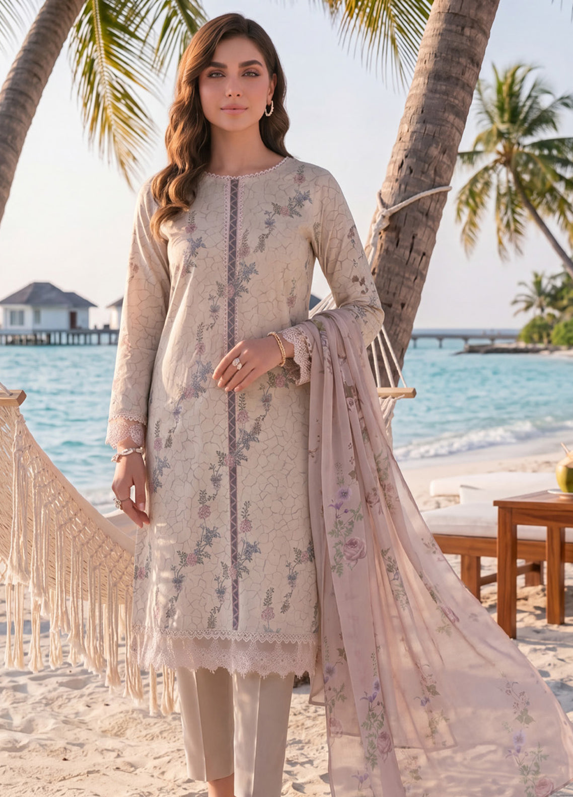 Colors By Alzohaib Digital Printed Lawn 3 Piece Unstitched Suit AZ26CDPV2 D-CDC-10