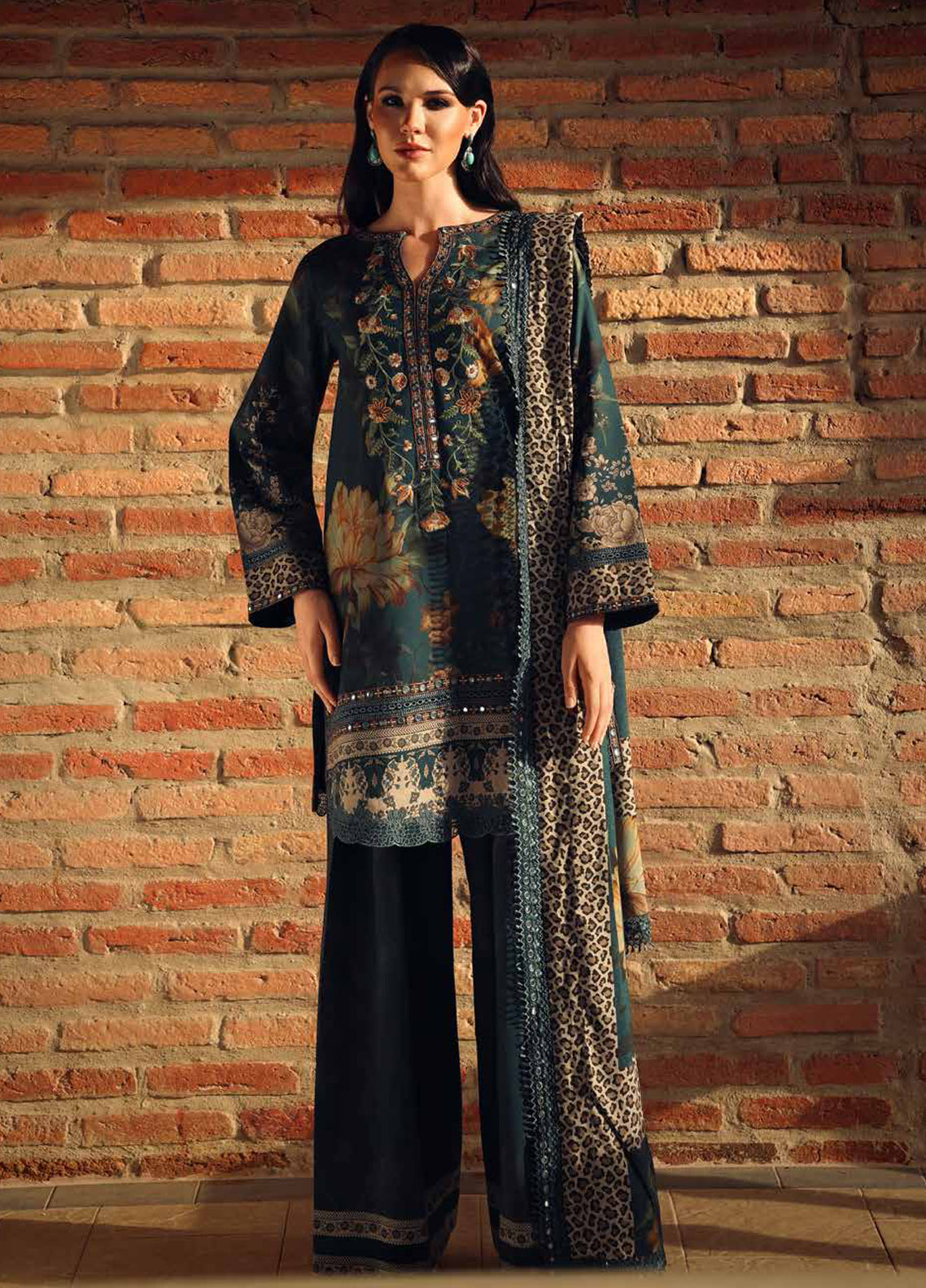 Combination By Charizma Embroidered Linen 3 Piece Unstitched Suit CH26CLV1 D-CCW7-09