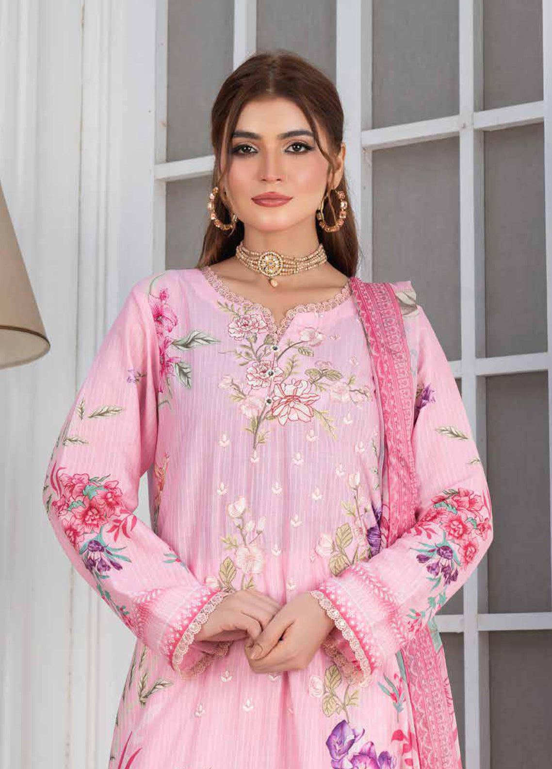 Crimson By Noorjahan Embroidered Lawn 3 Piece Unstitched Suit NJ26CEL D-15