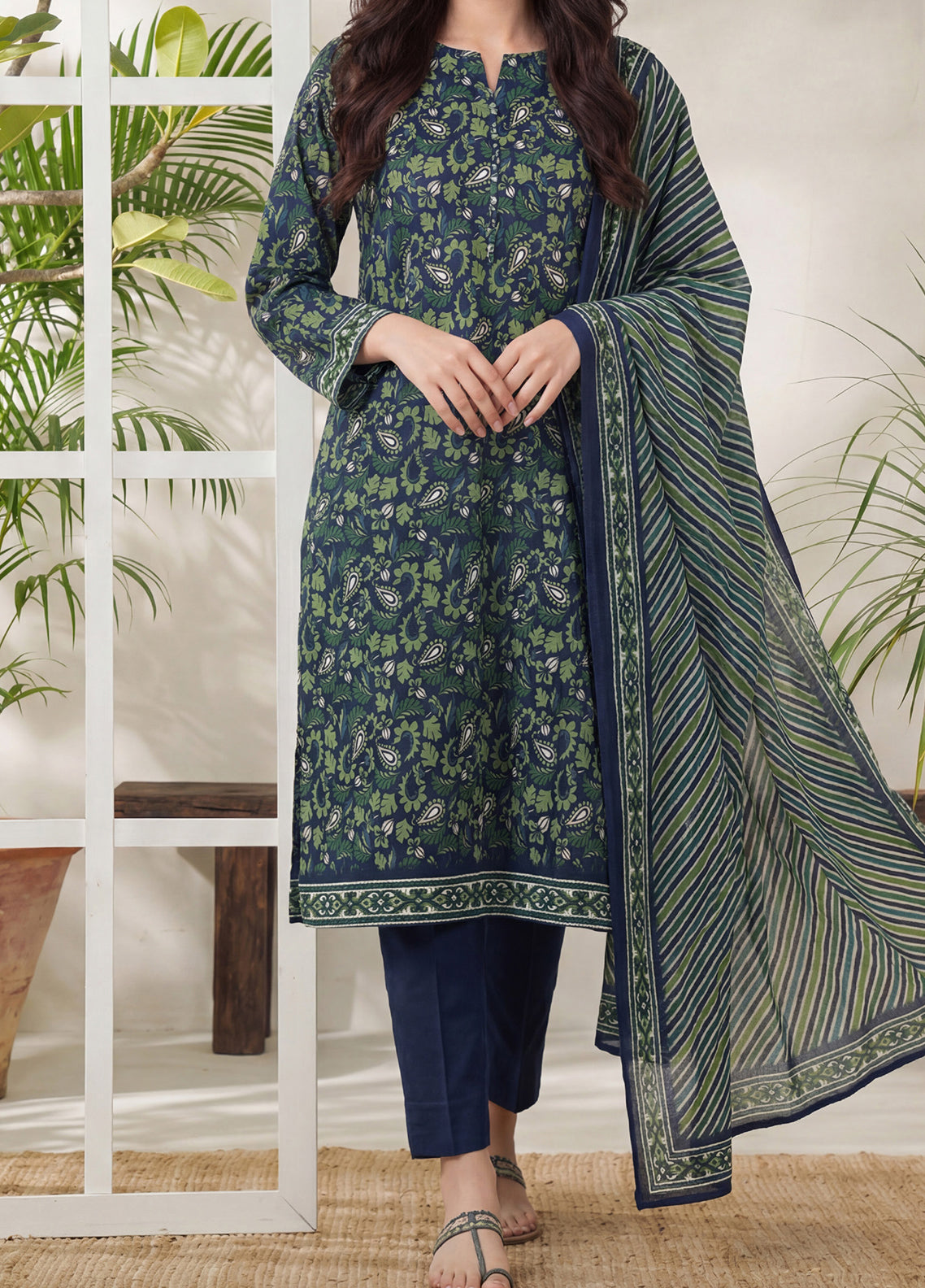 Daman By VS Textile Exclusive Printed Lawn 3 Piece Unstitched Suit VS26DEPV5 D-853