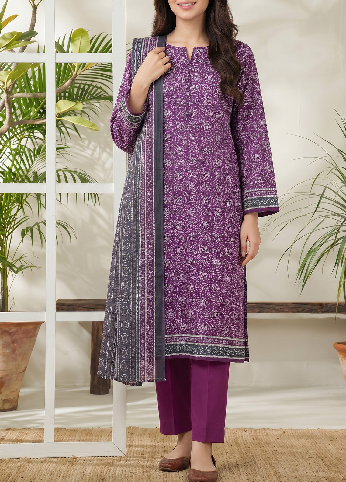 Daman By VS Textile Exclusive Printed Lawn 3 Piece Unstitched Suit VS26DEP D-885